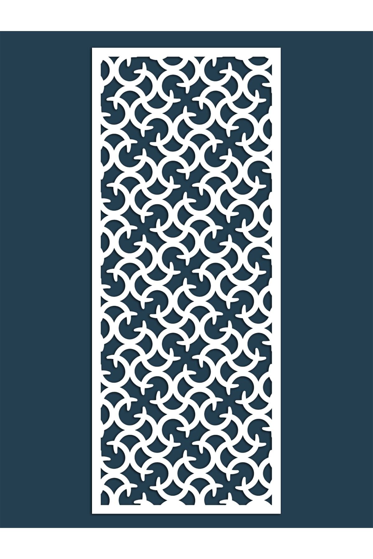 Liar Dekor Liar Ahşap Seperatör (Paravan) - KSP-54 - (10 mm) - (85 cm x 210 cm) - (Beyaz)