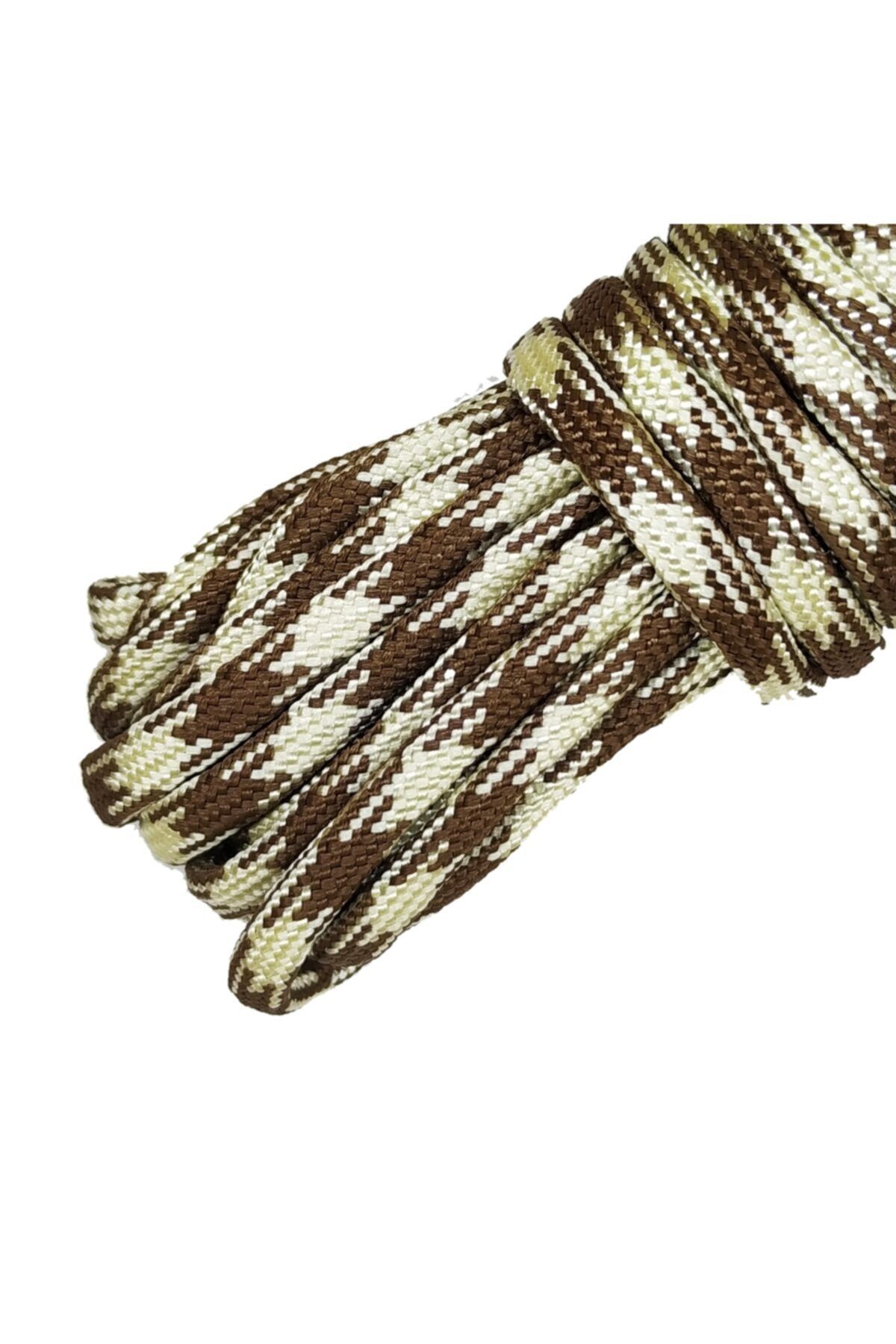 NZF TİCARET Paracord Paraşut Ipi 4 Mm Krem,kahve Alaca Renk 550 Lb (5 METRE FİYATIDIR)