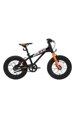 BİSAN LİMİT 16 ÇOCUK BİSİKLETİ 23 CM V FREN 16 JANT 1 VİTES SİYAH TURUNCU Image 0