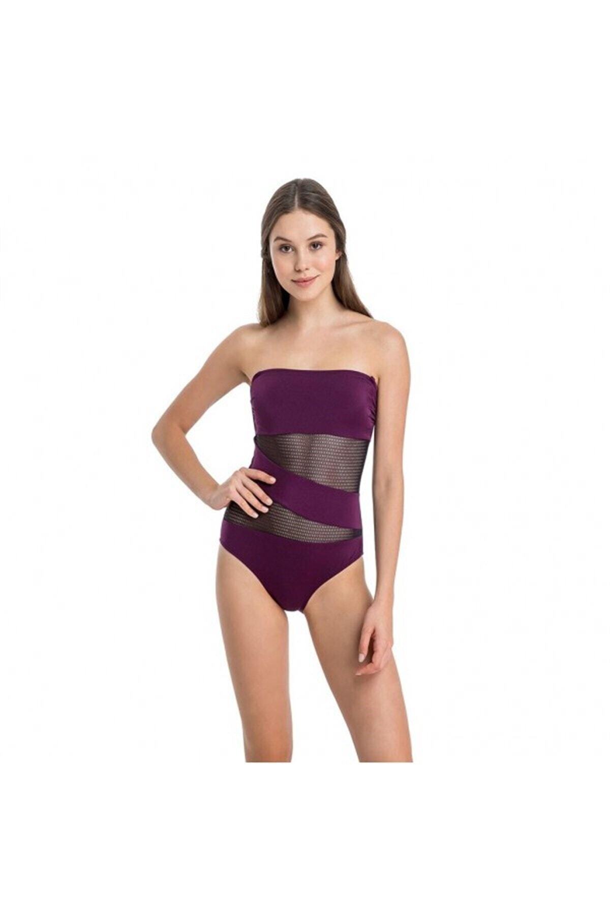 Dagi Kadın Bordo Straplez Mayo B0118Y0455