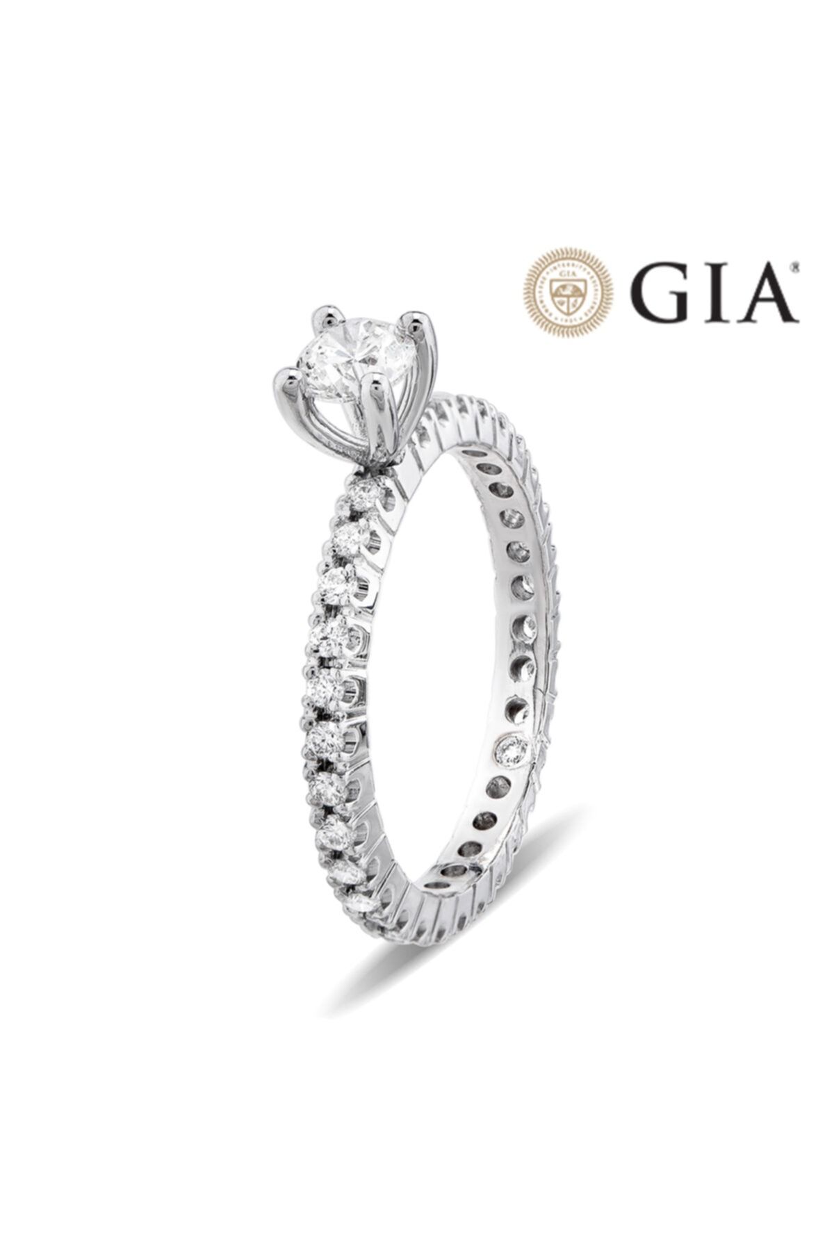 Barok Diamond Tektaş Pırlanta Yüzük 0,84 G Vs1 Gıa Sertifikalı