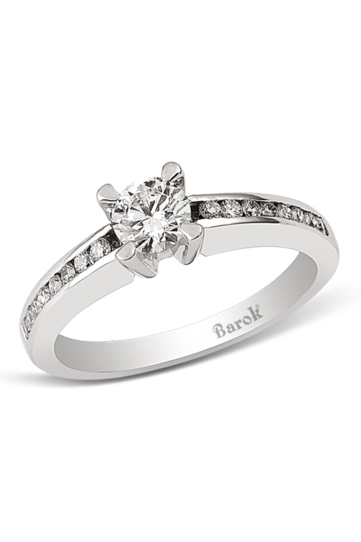 Barok Diamond Pırlantatektaş Yüzük 0.73 Ct. 18k