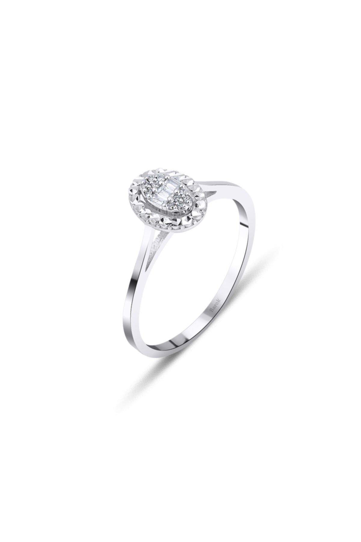 Barok Diamond Barok Baget Pırlanta Yüzük