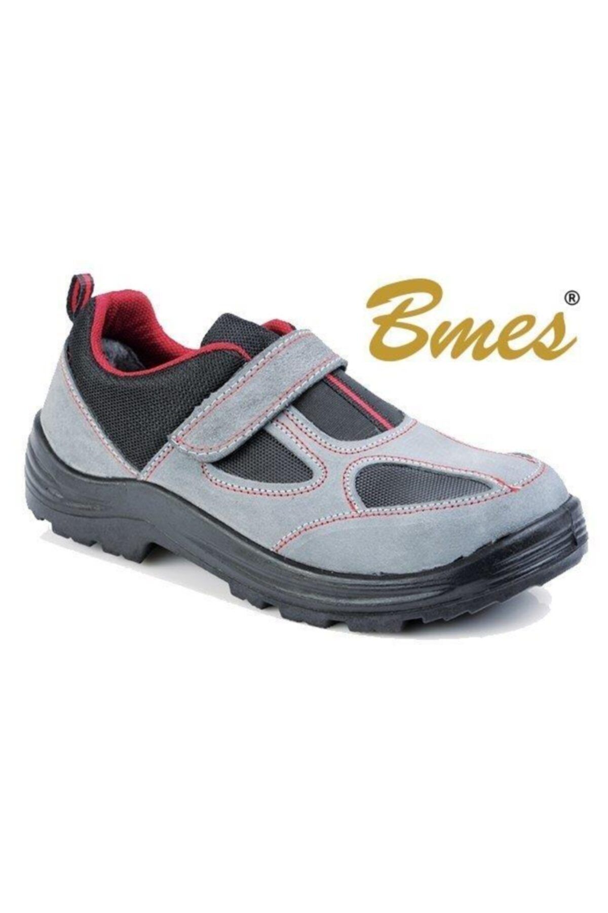 BMES 1453 S1 Çelik Burunlu Ayakkabı 42 Gri Süet