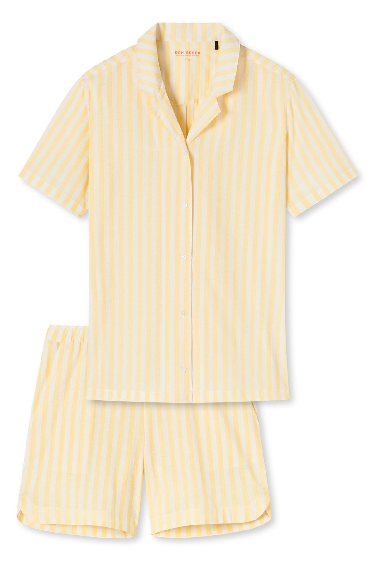 Schiesser Pyjama set - Gelb - Gestreift - Trendyol