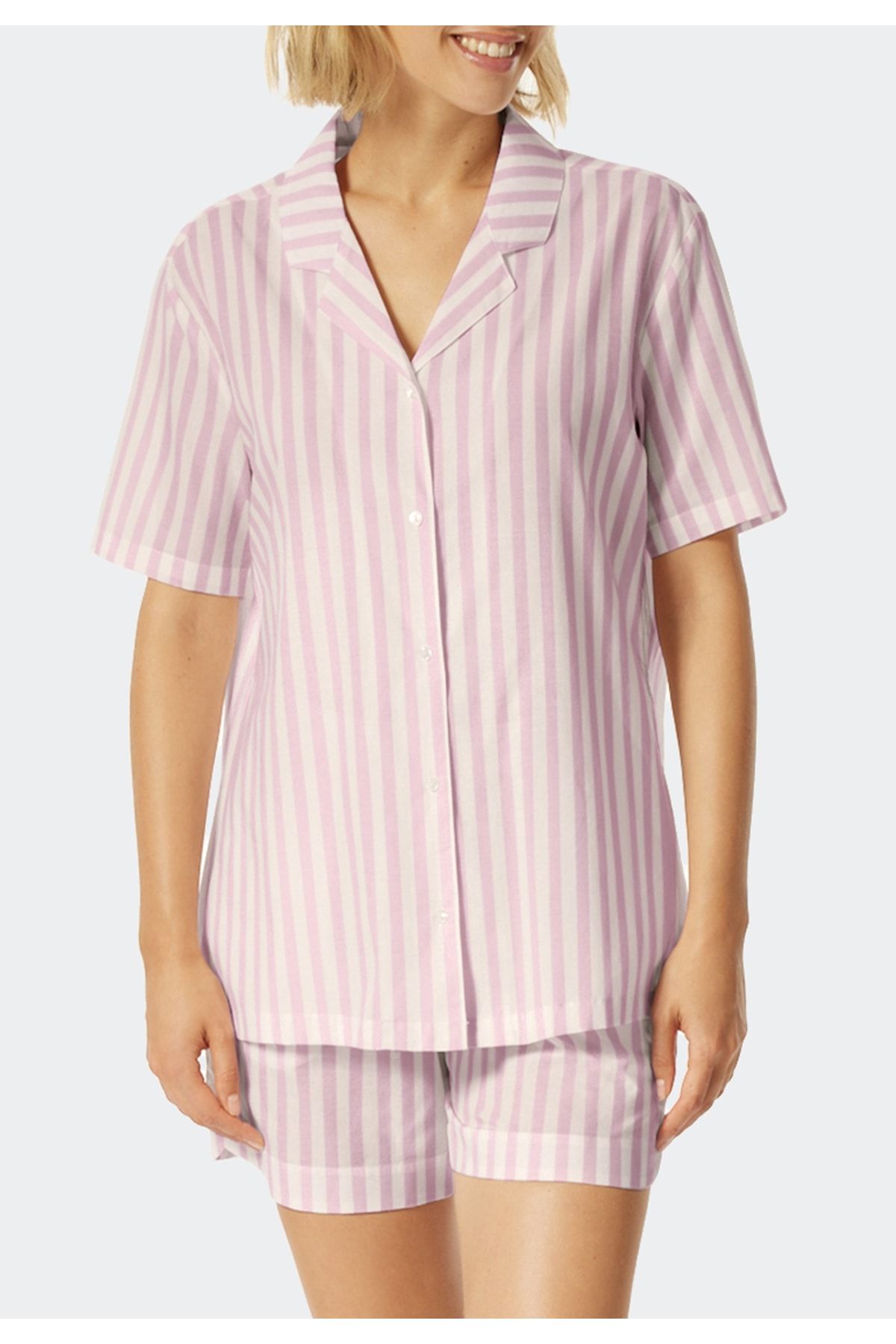 Gestreift Trendyol set Pyjama - - Schiesser Lila -