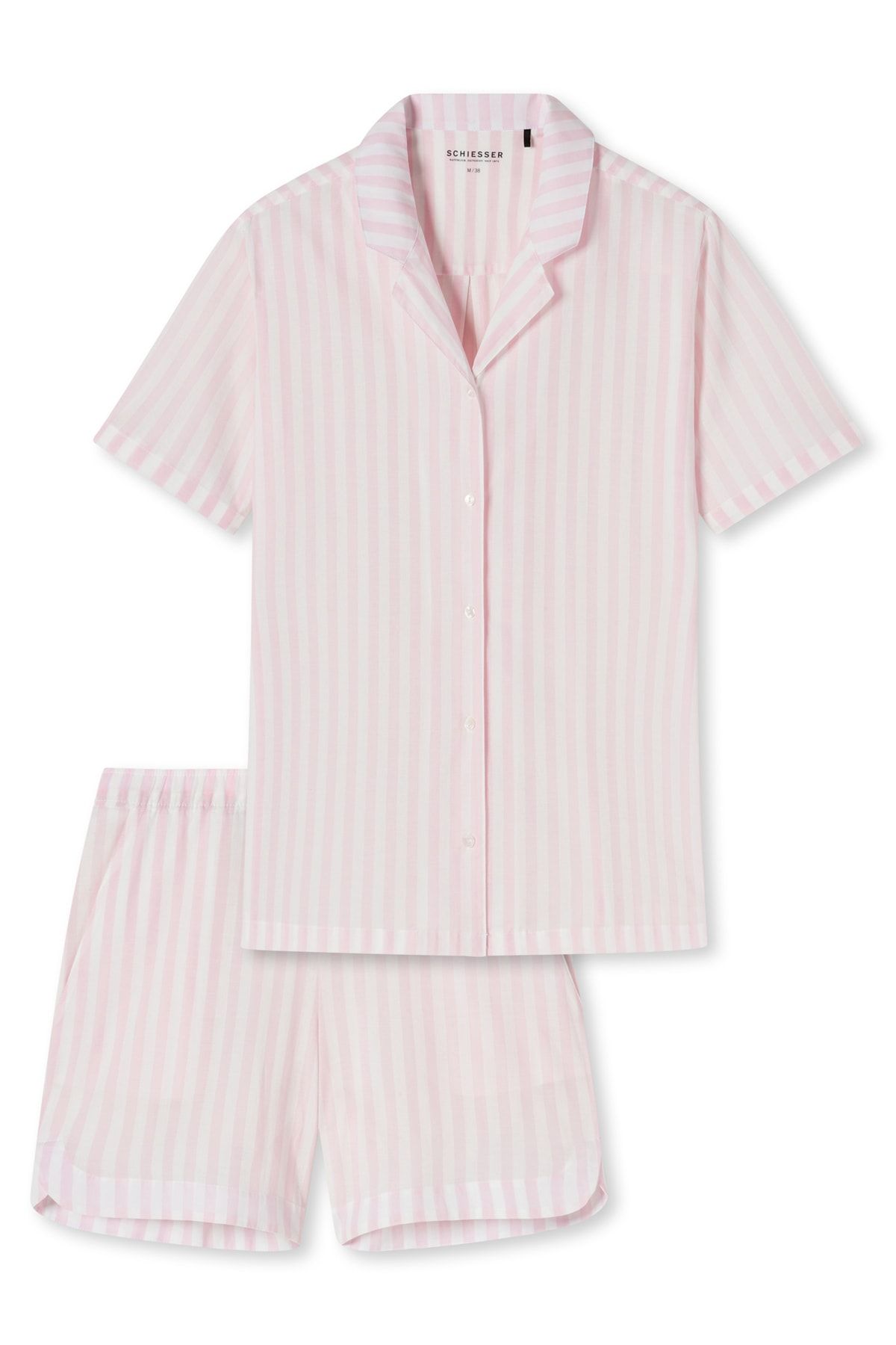 Gestreift Schiesser Pyjama set - Lila - Trendyol -