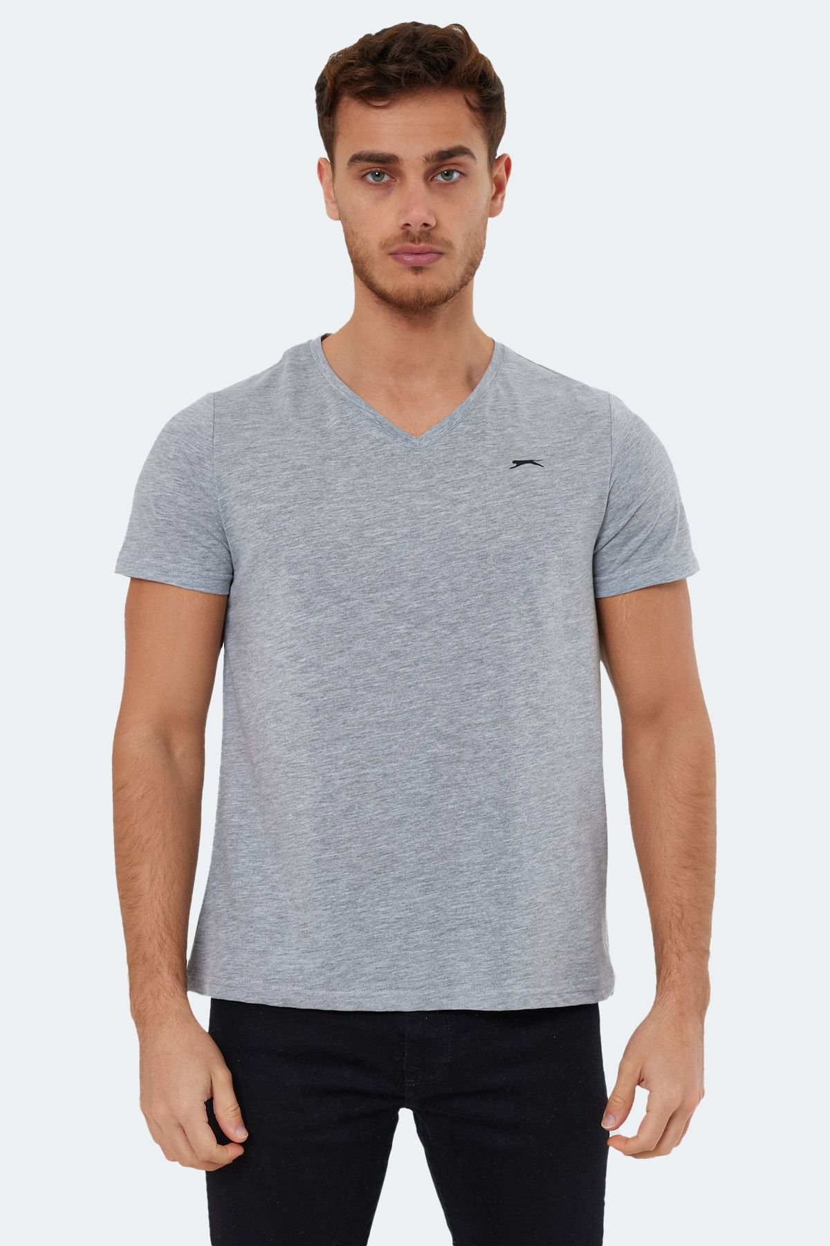 Slazenger Rivaldo Men s T shirt Gray Trendyol