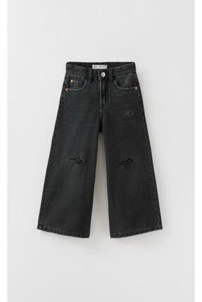 Ispanyol Paça Yırtık Detaylı Jeans Image 0