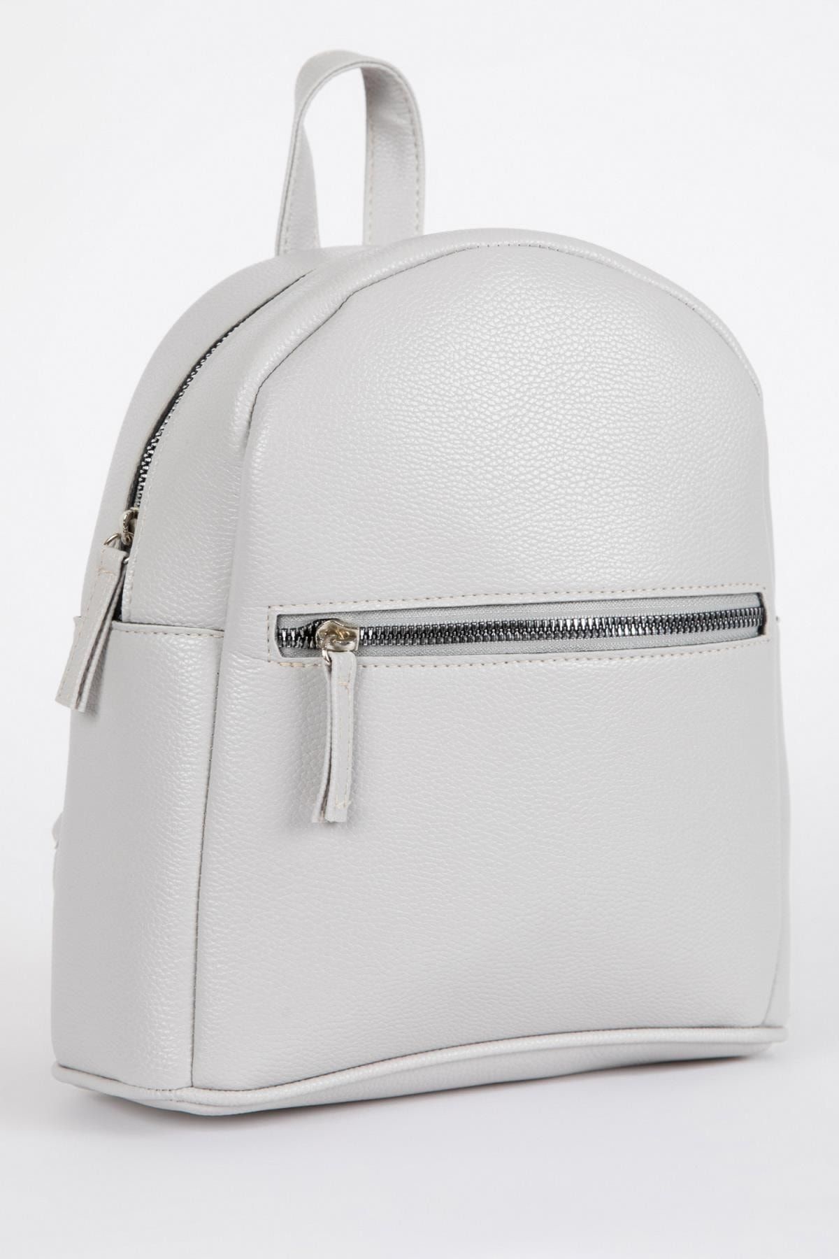 Faux leather school backpack hotsell