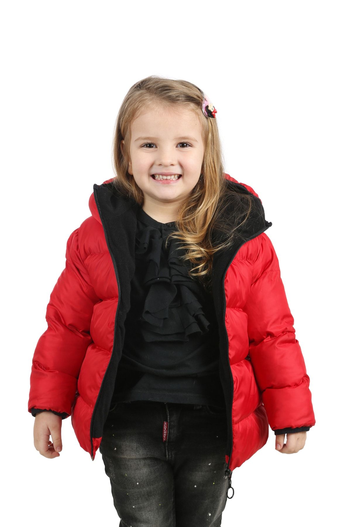 Red waterproof winter coat cheap