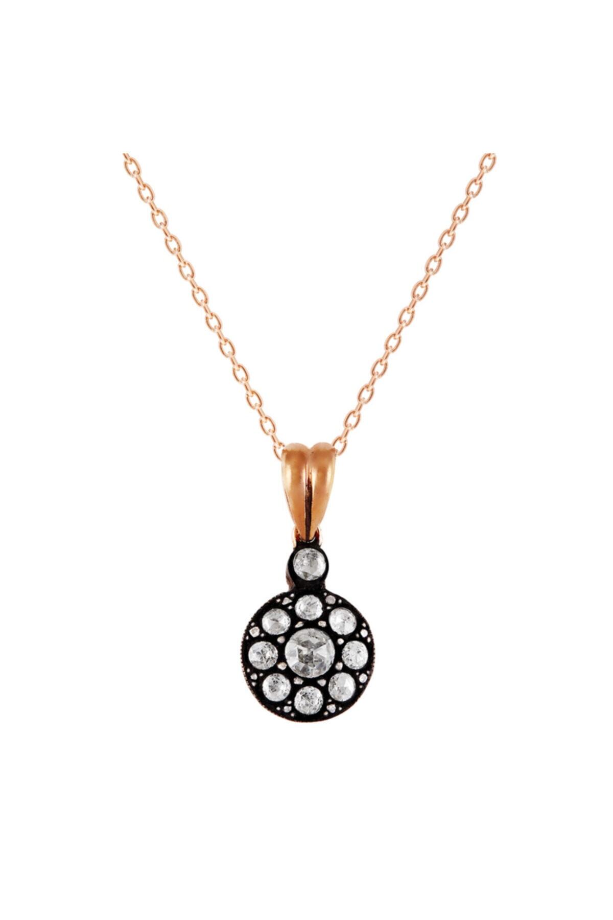 Clavis Jewelry Elmas ve Pırlanta Taşlı Divanhane Kolye (ekl0373)