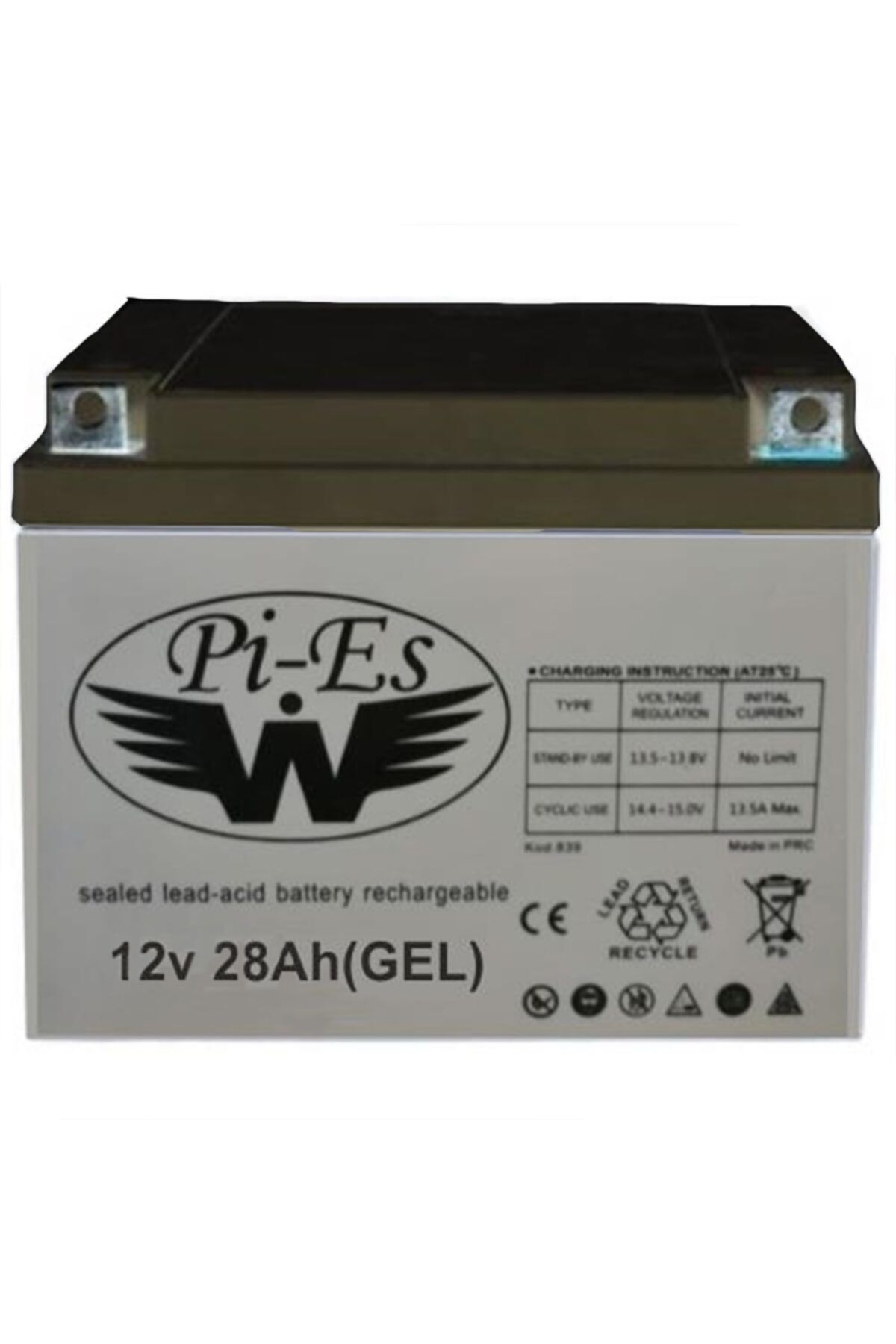 ORBUS Wpies 12 Volt 28 Amper Engelli Motosiklet Jel Aküsü