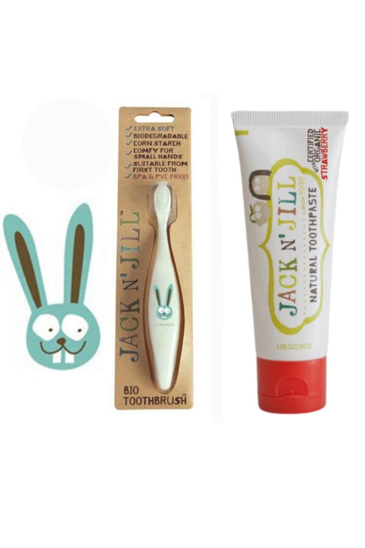 Jack N Jill Bebek Dis Seti Bunny Dis Fircasi Cilek Aromali Dis Macunu Fiyati Yorumlari Trendyol