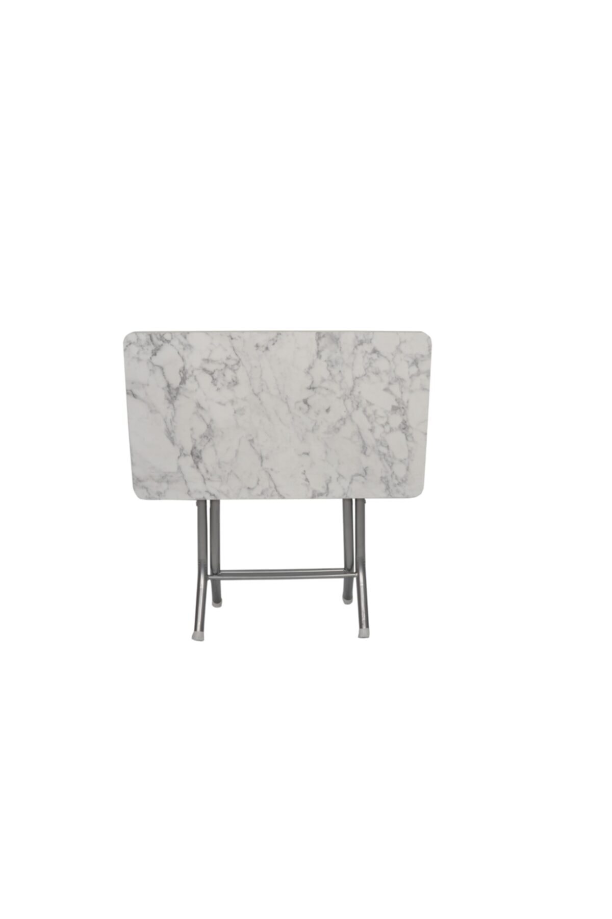 aldagelsin Beyaz Mermer Desenli Katlanabilir Masa