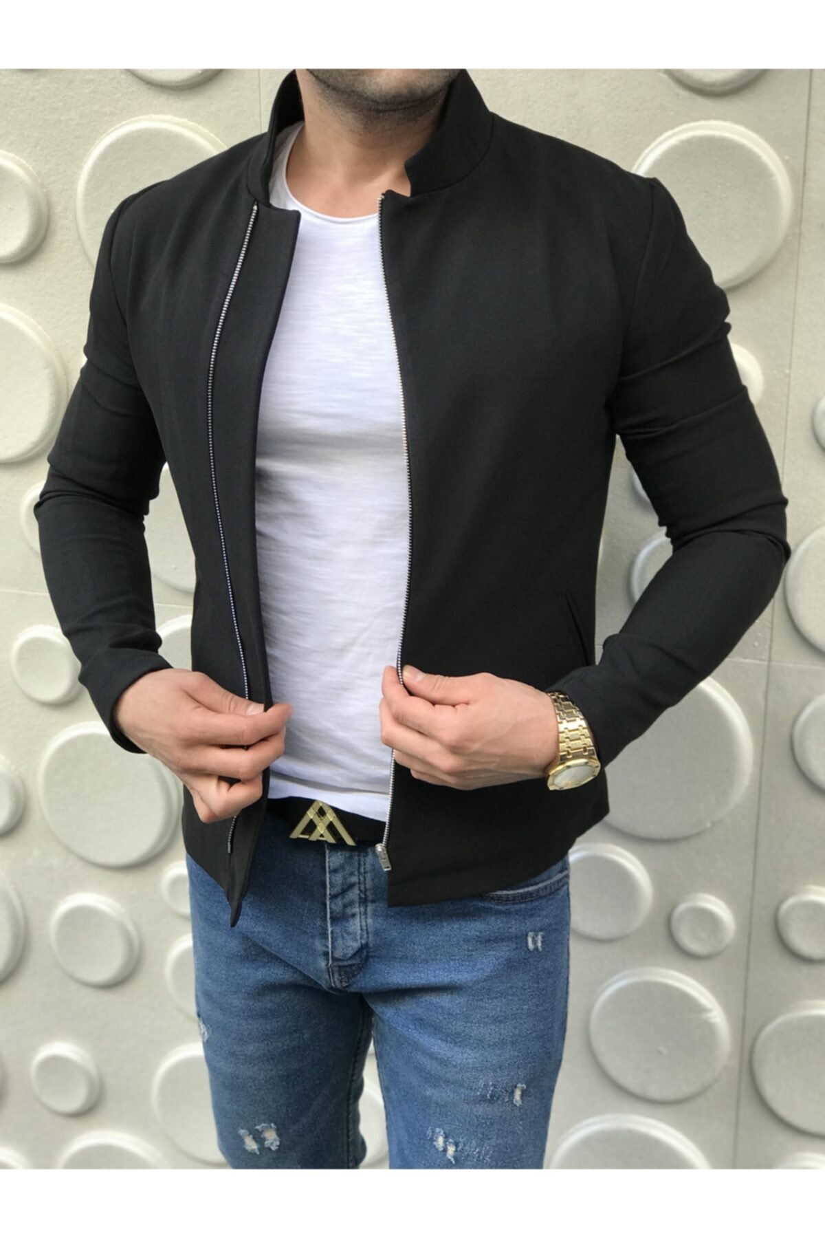 leonmen Mevsimlik Dik Yaka Mont