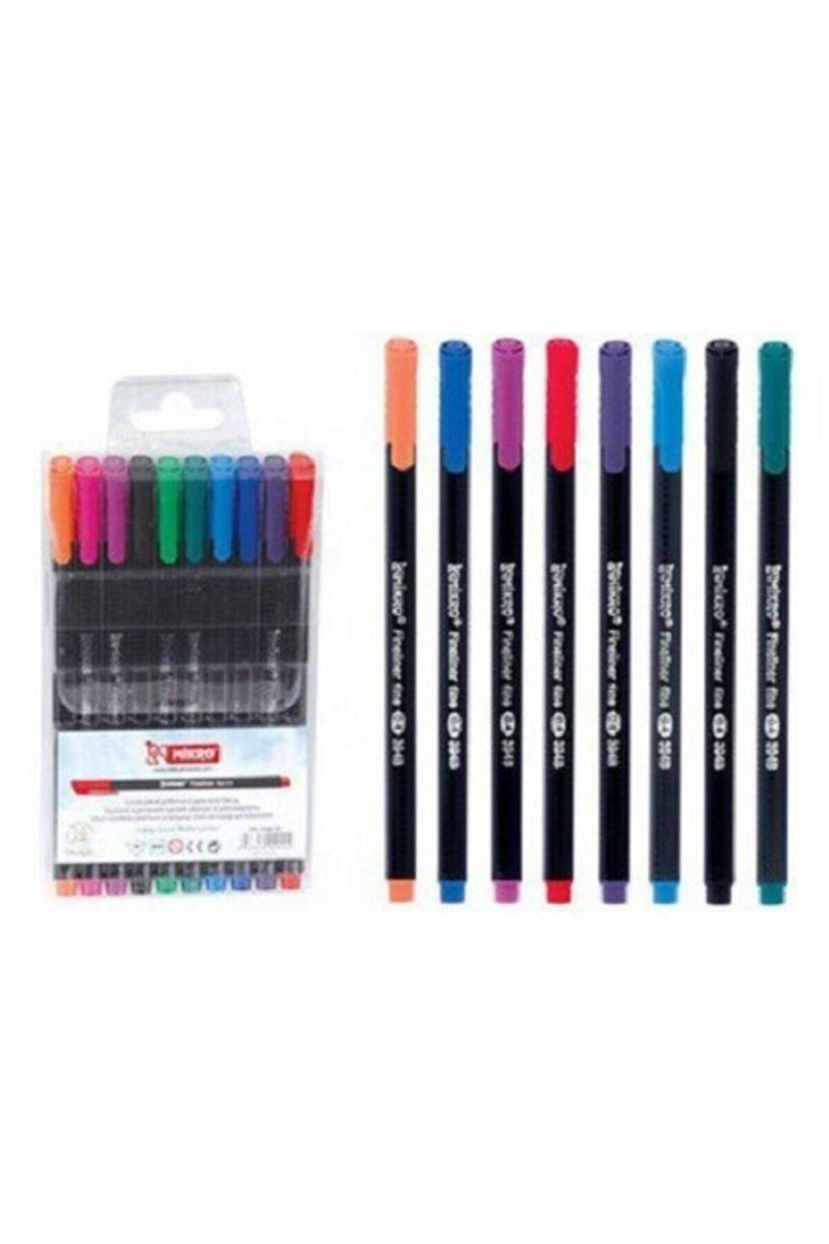 Mikro 10 Renk Fineliner Keçeli Kalem Zw-394b-10