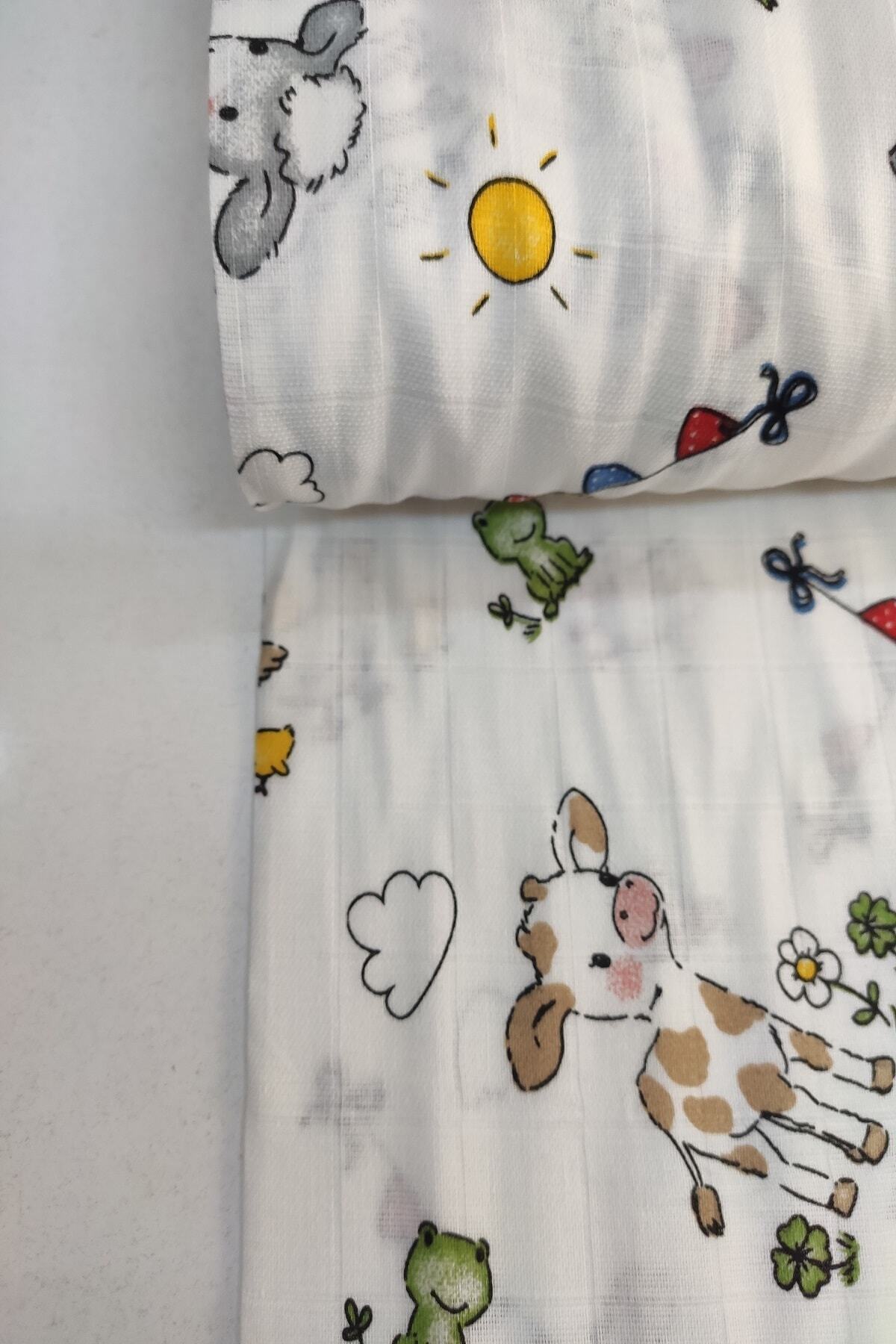 daisy star Müslin Kumaş Kuzucuk Desenli 160 Cm Eninde