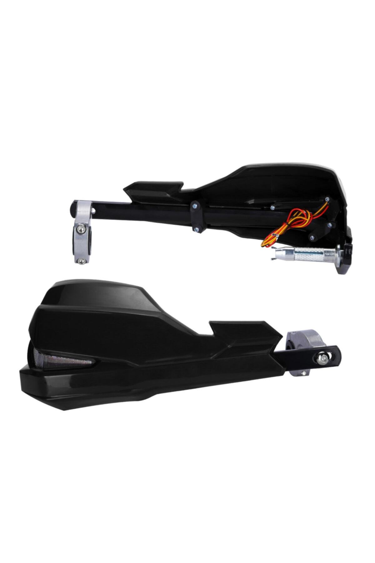 Hsb -6020 Kayar Led Sinyalli El Koruma Siyah