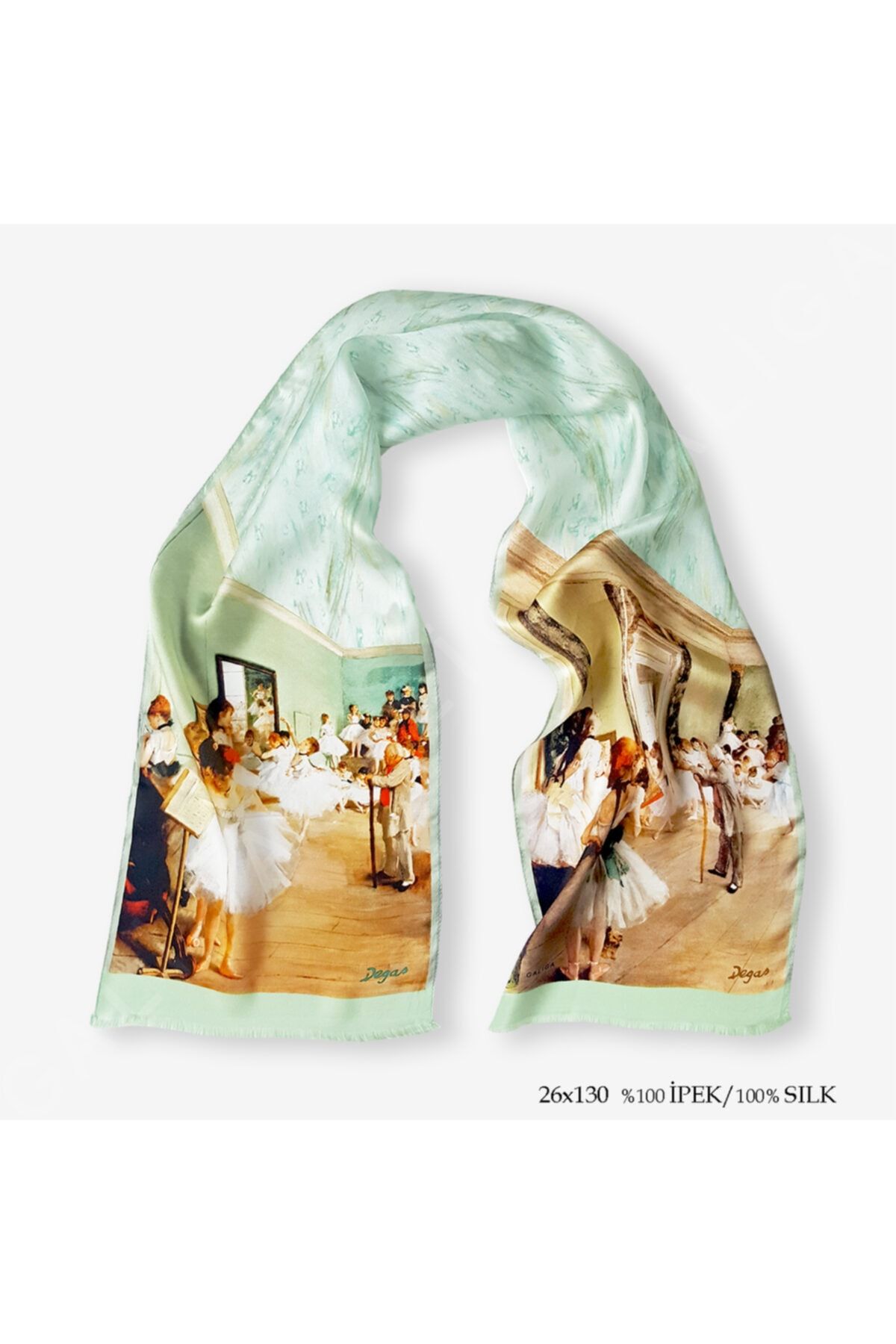 Galiga Ballet %100 Ipek Fular 26x130cm