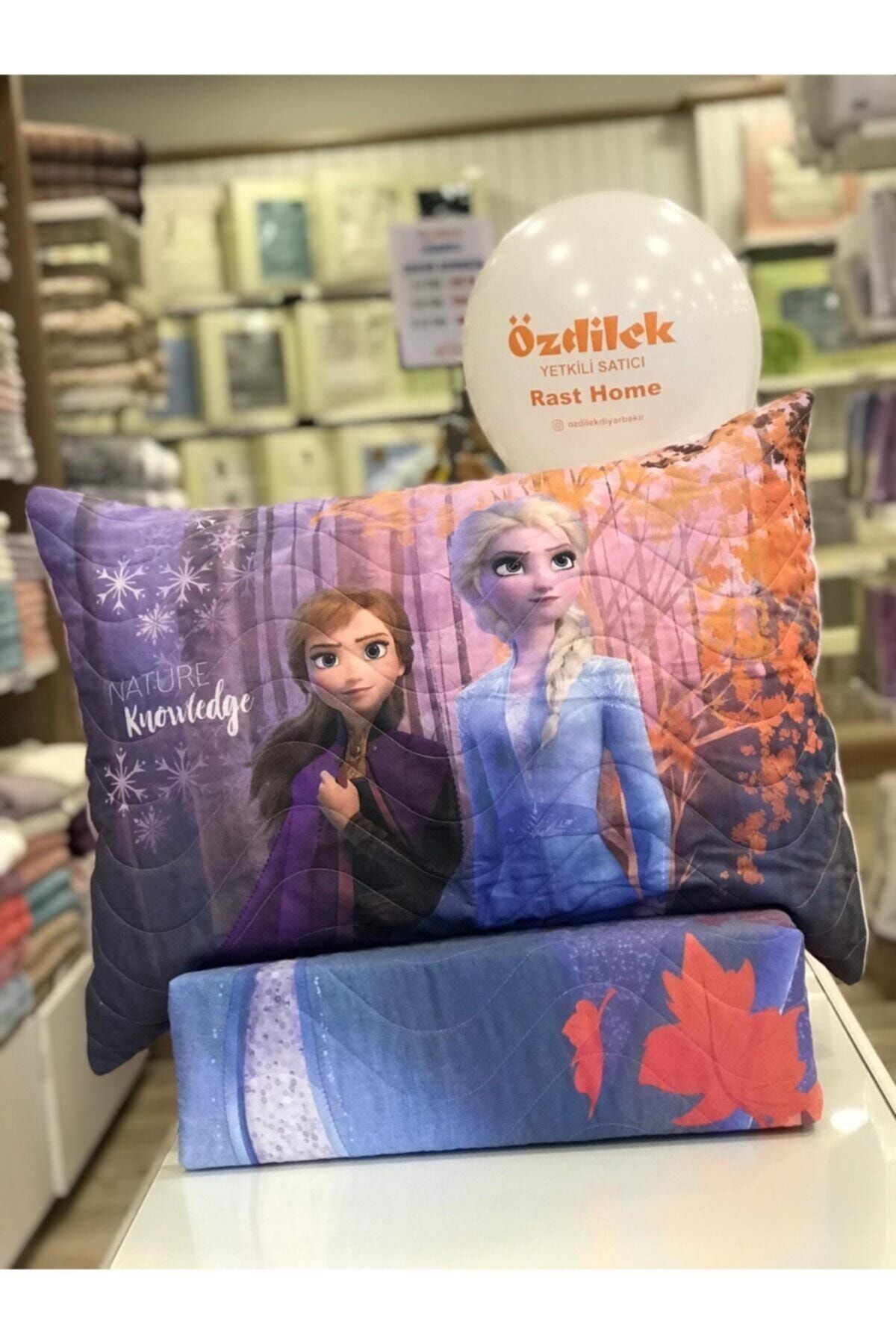 ozdilek frozen nature tek kisilik disney lisansli yatak ortusu mavi 160x230 fiyati yorumlari trendyol