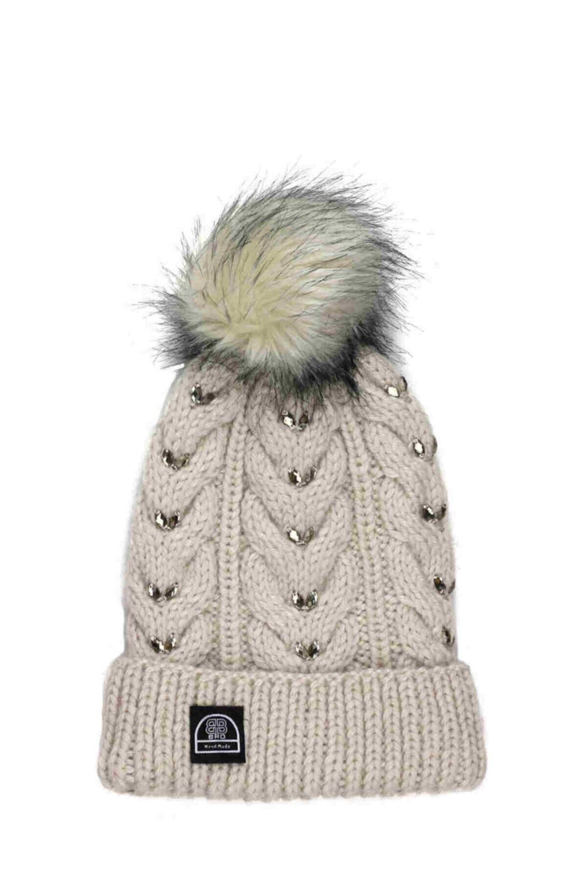 BROBERET Kadın  Bej Broshıny Handmade Bere