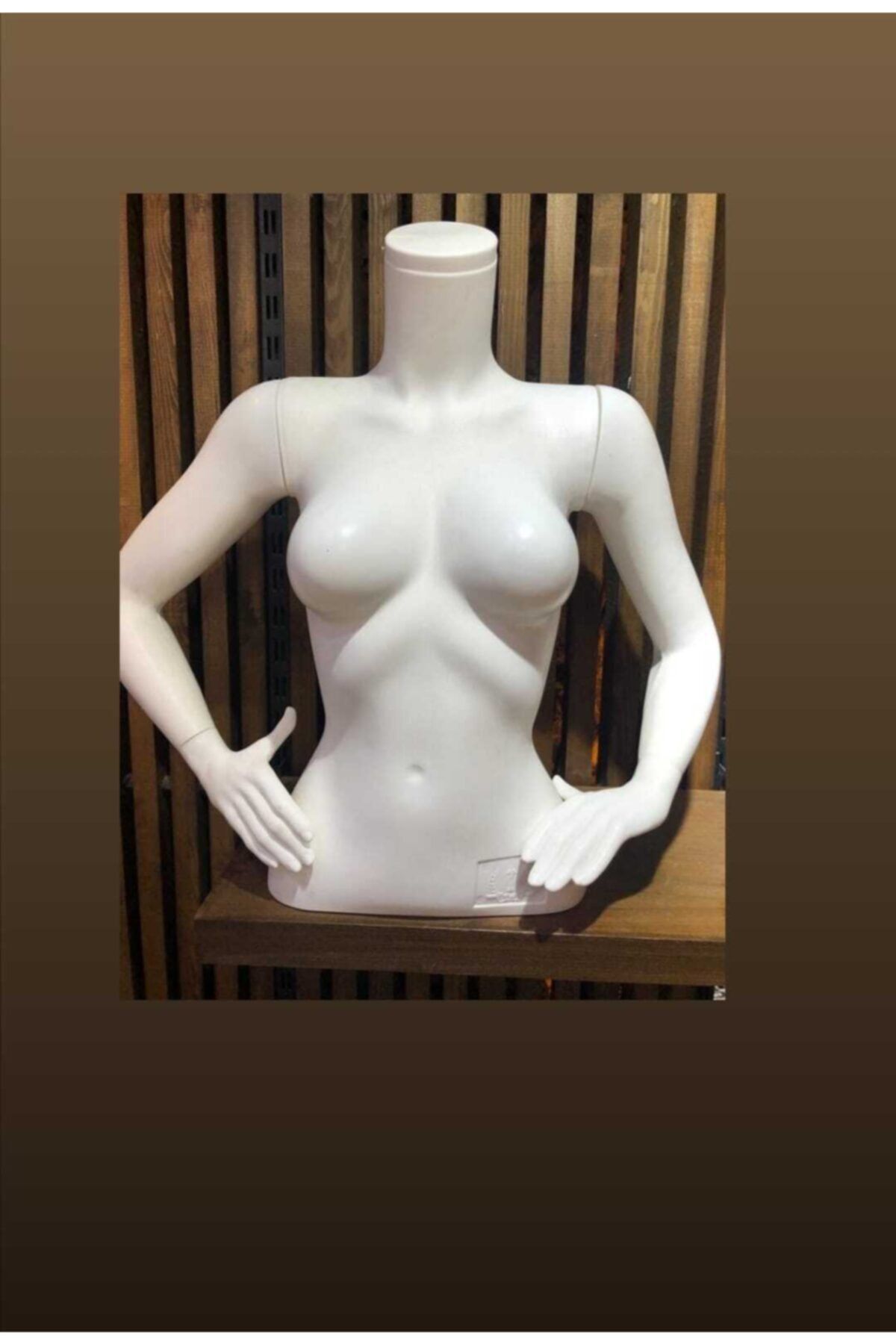HEAVEN&DEVİL'S SHOP Bayan Beyaz Kollu Büst Manken