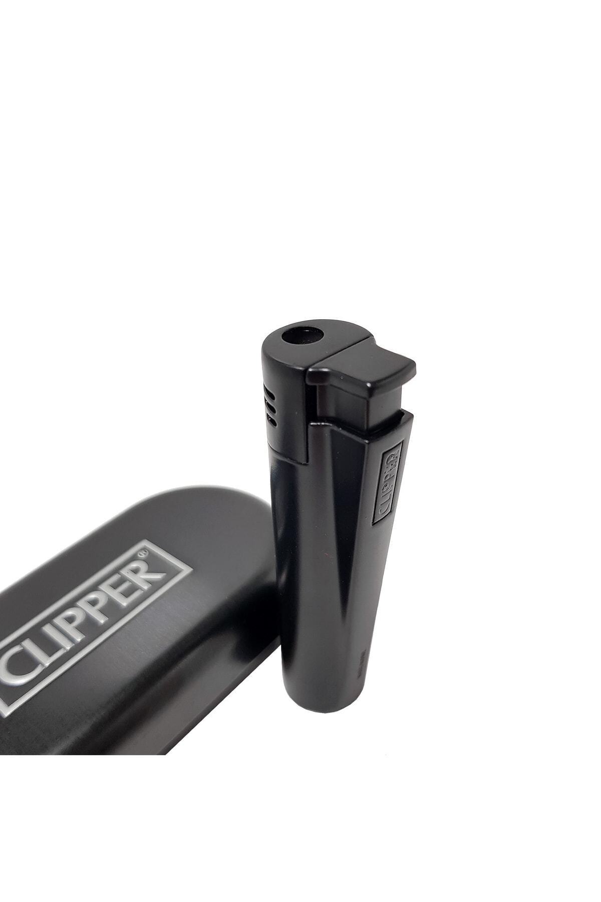 Clipper 1300 C Turbo Komple Metal Mat Siyah Çakmak Py53msy
