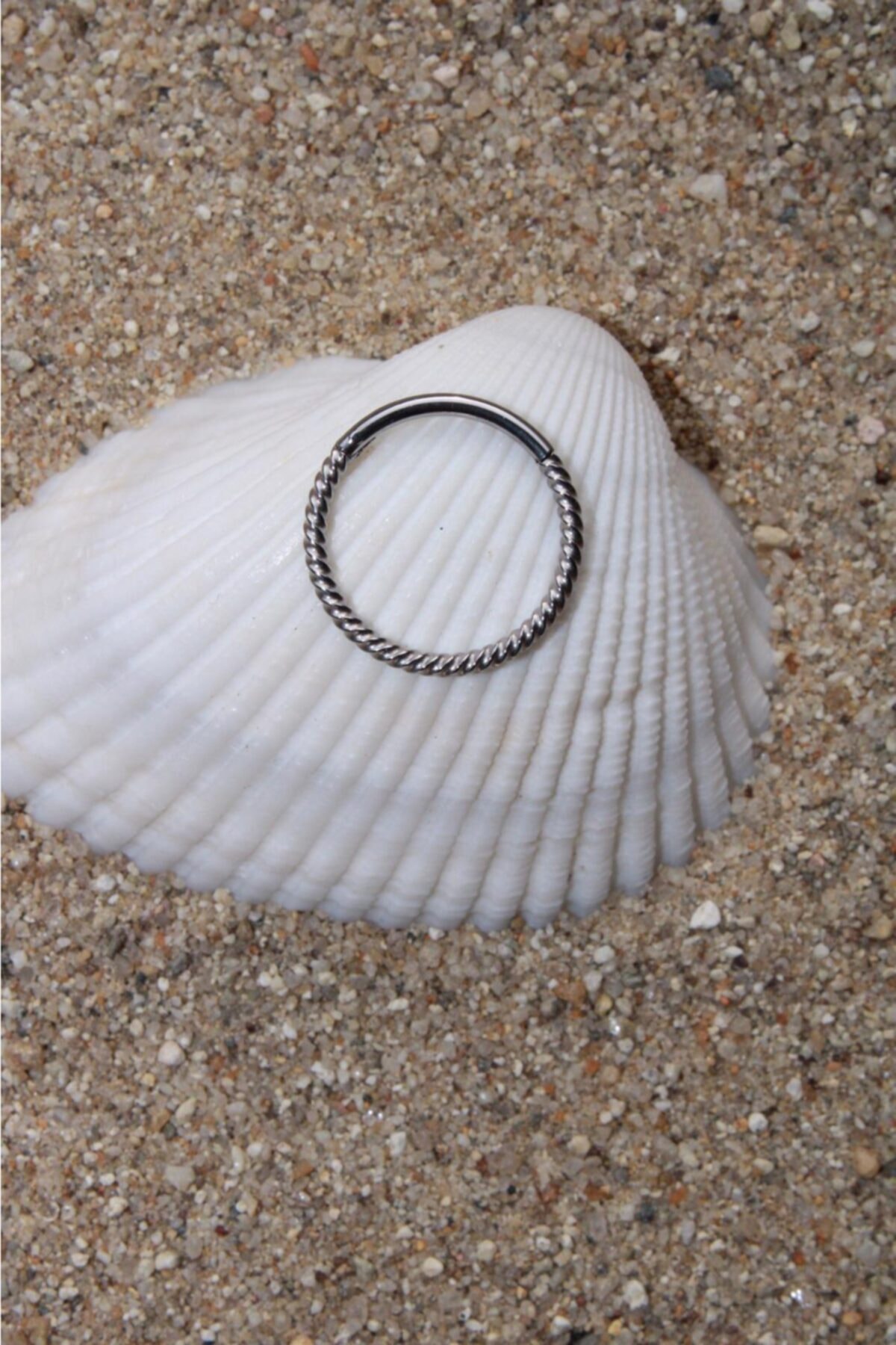 NOBLE GETTO Cerrahi Çelik Silver Renk Klipsli Burma Piercing