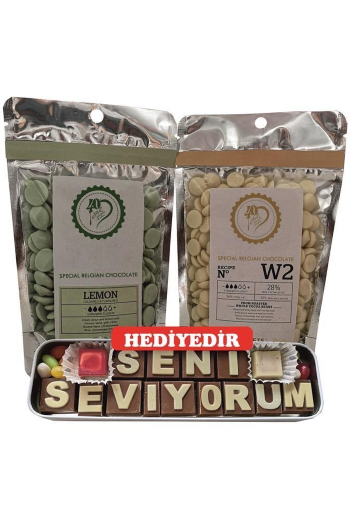 Callebaut Beyaz Çikolata 500 Gr Limonlu Çikolata 500 Gr
