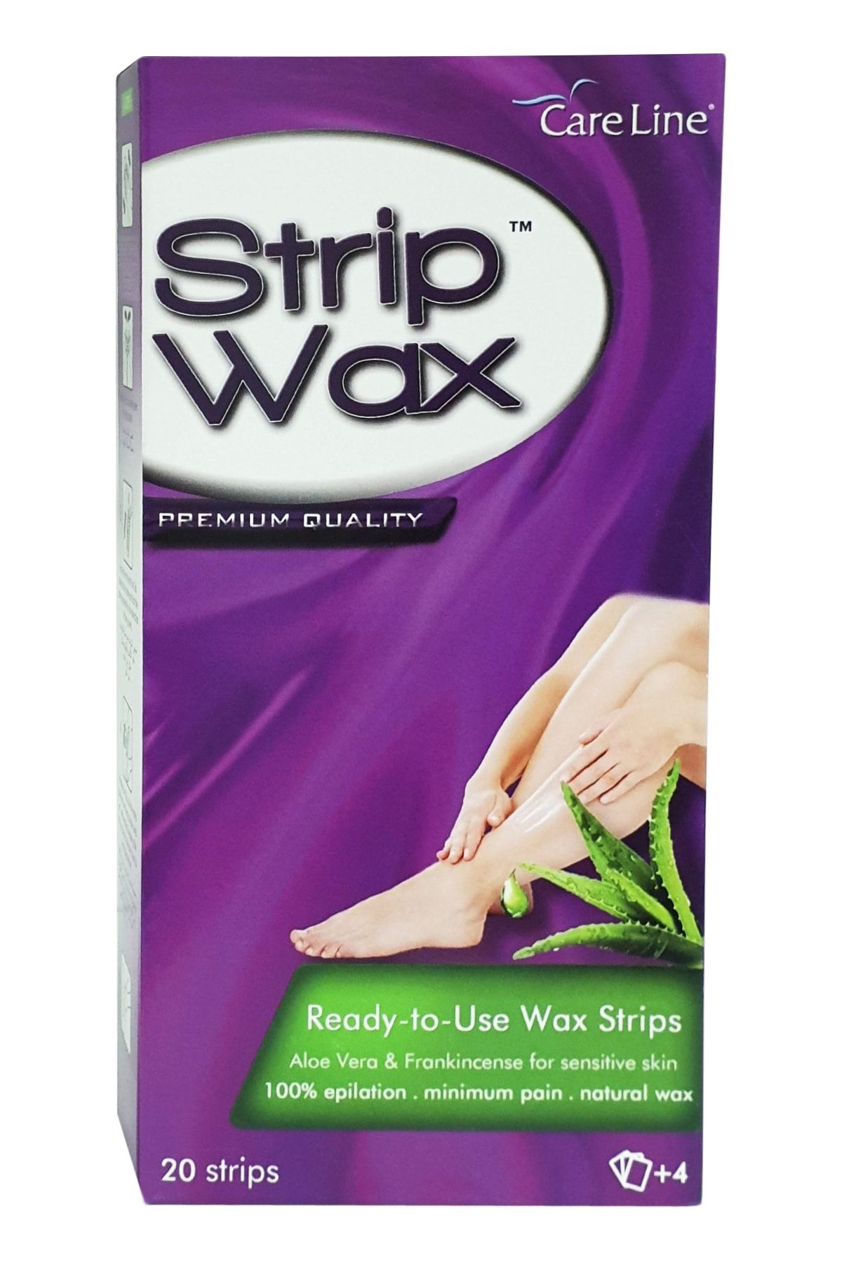 Careline Kadın Strip Wax aloe Vera Ve Buhur Hassas Ciltler 20’li Ağda Bandı