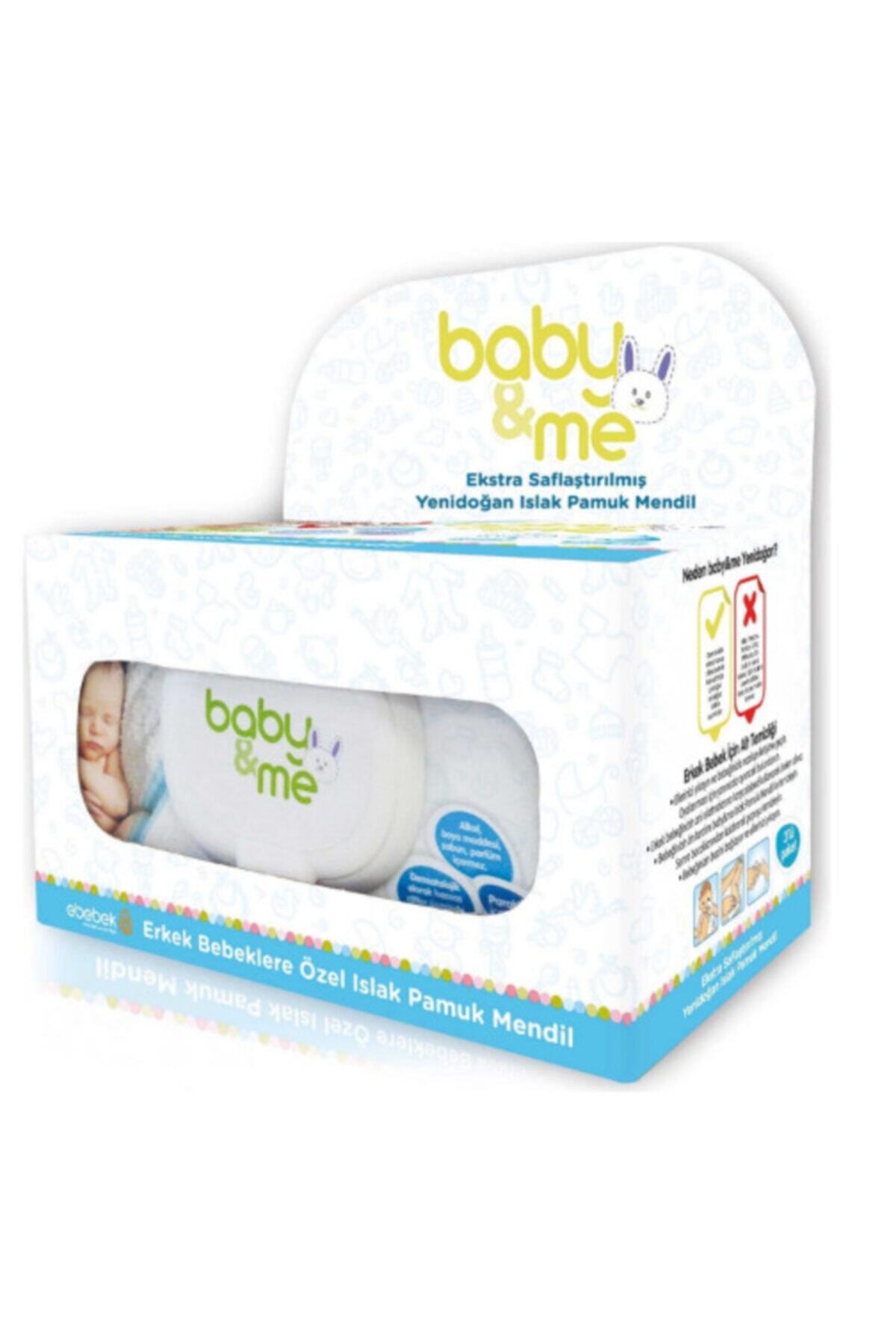 BabyMed Yenidoğan Pamuk Mendil  3 Paket 40lı