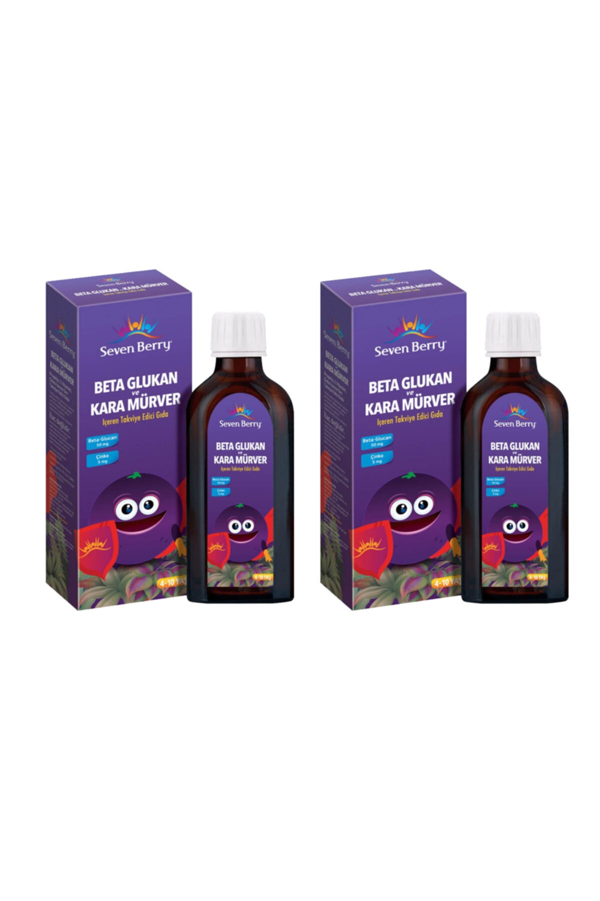 Seven Berry Beta Glukan Ve Kara Mürver 150 ml x 2 Adet