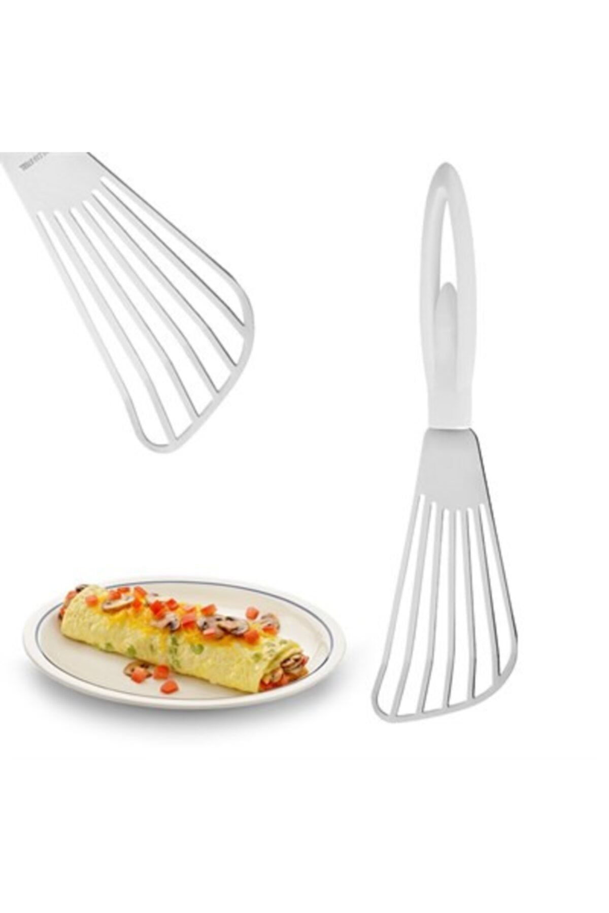 YFHOME Balerin Tasarım Saplı Metal Omlet Çevirici