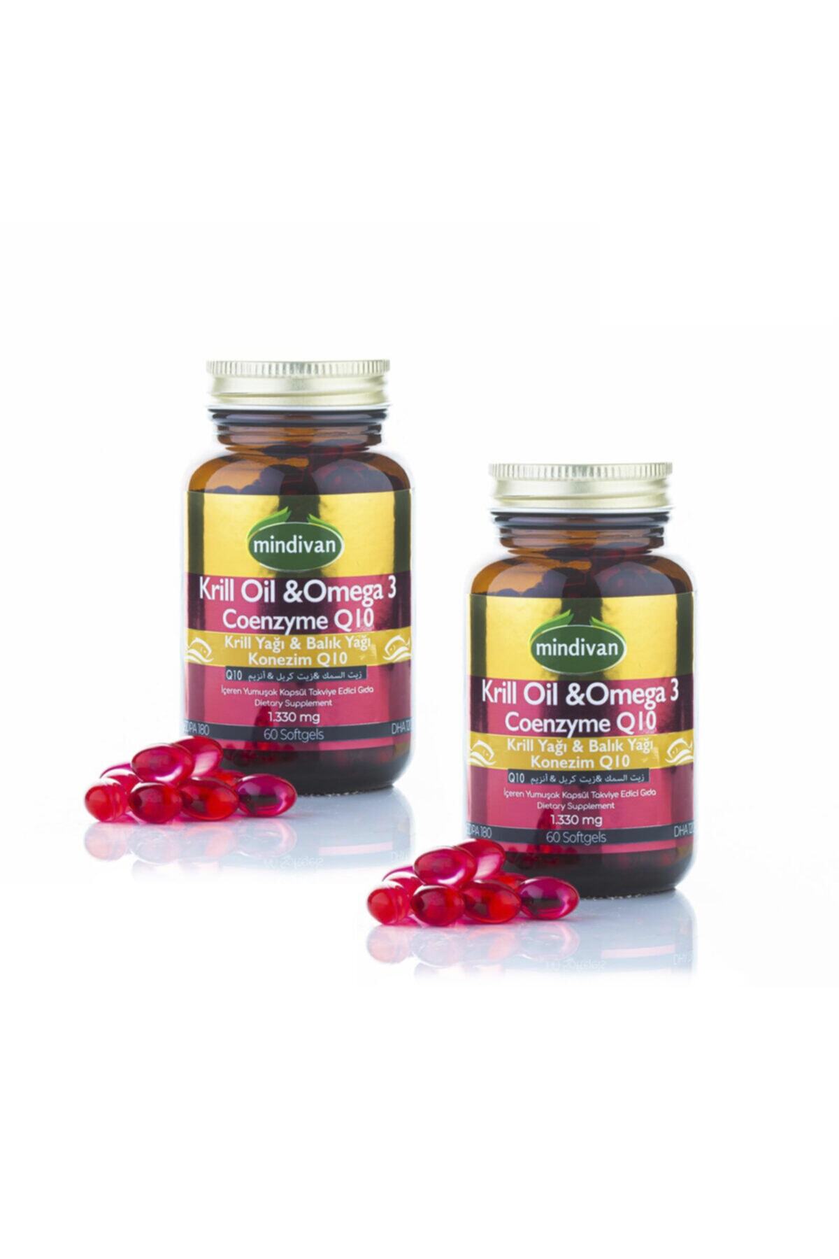 Mindivan Krilloil  Omega 3 Coenzyme Q10 x 2 Adet