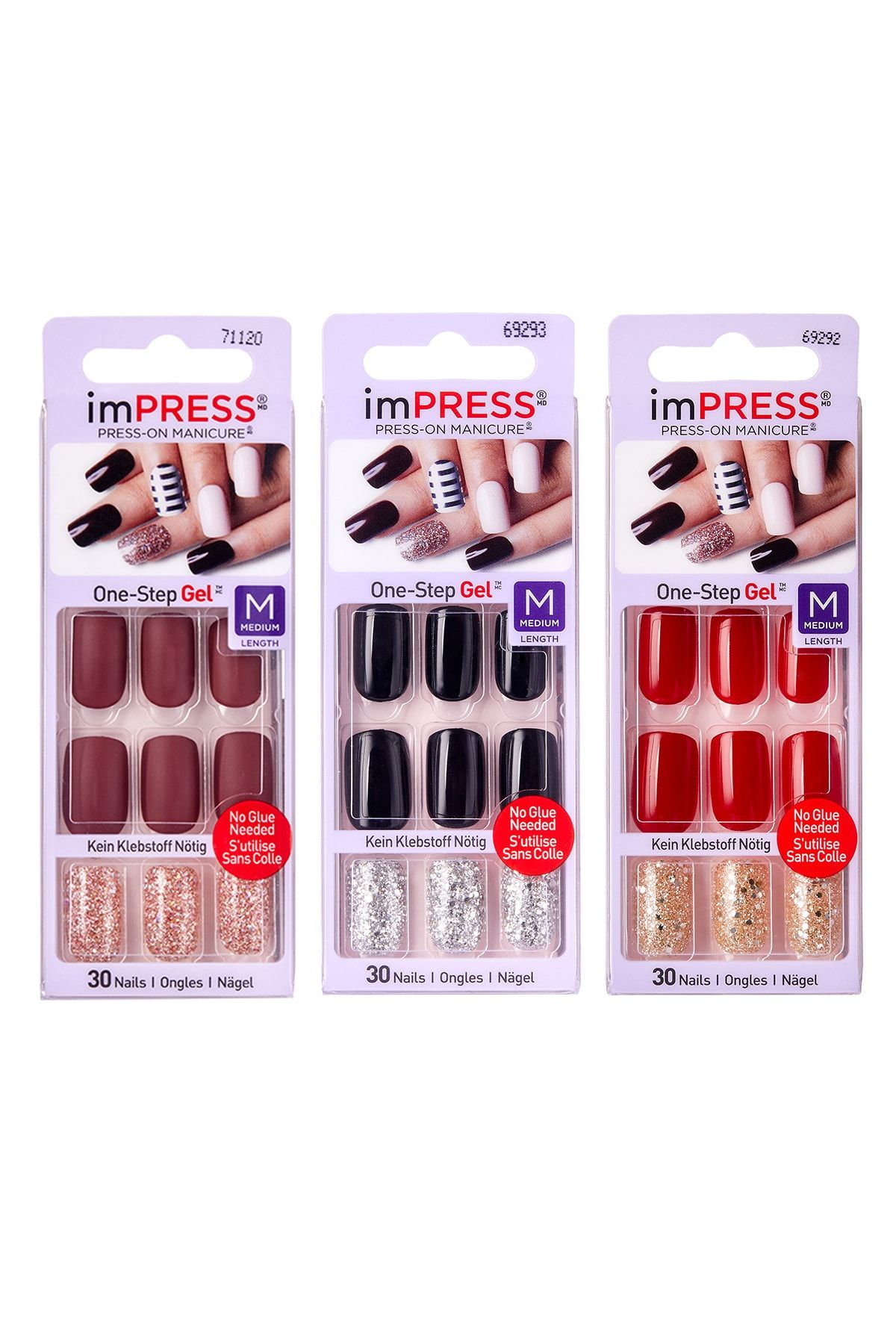 Impress Kendinden Yapışkanlı Takma Tırnak - Uzun - Yapıştır Çık - Bıpam016 - Bıpam017c - Bıpam015c