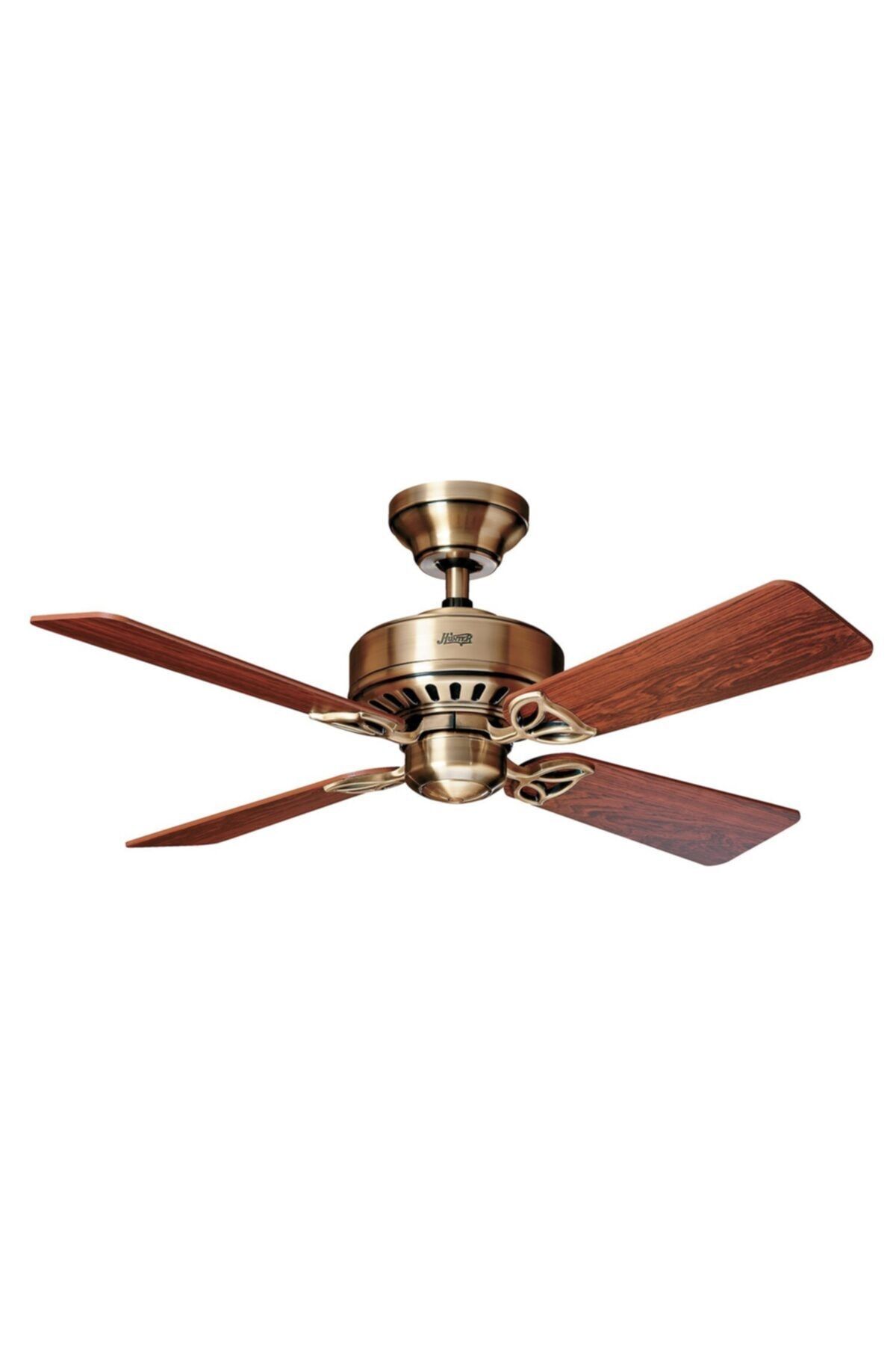 Hunter Fan Bayport Antik Pirinç - 107 Cm. Tavan Vantilatörü
