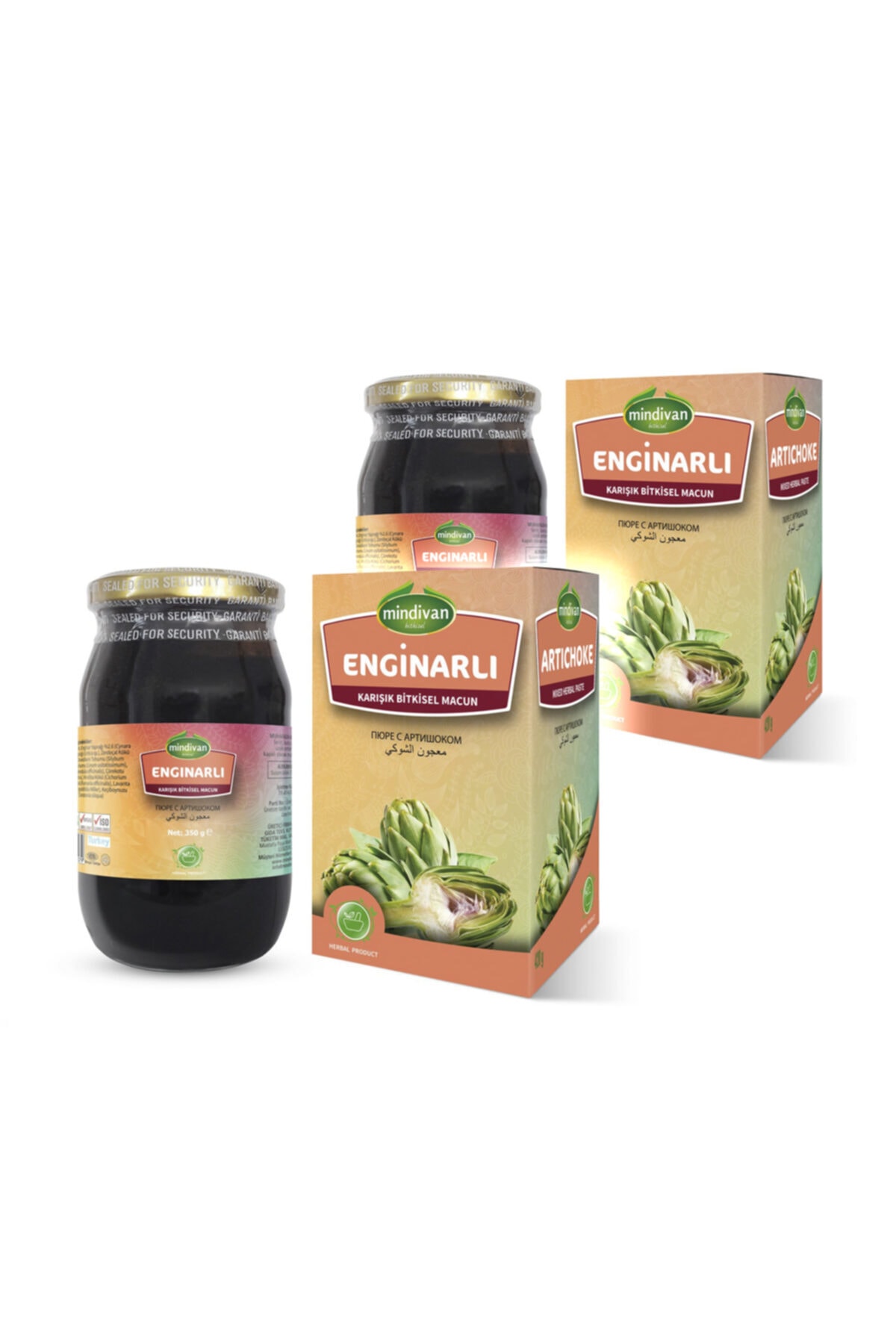 Mindivan Enginarlı Karışık Bitkisel Bal Karışımı 350 G X 2 Adet