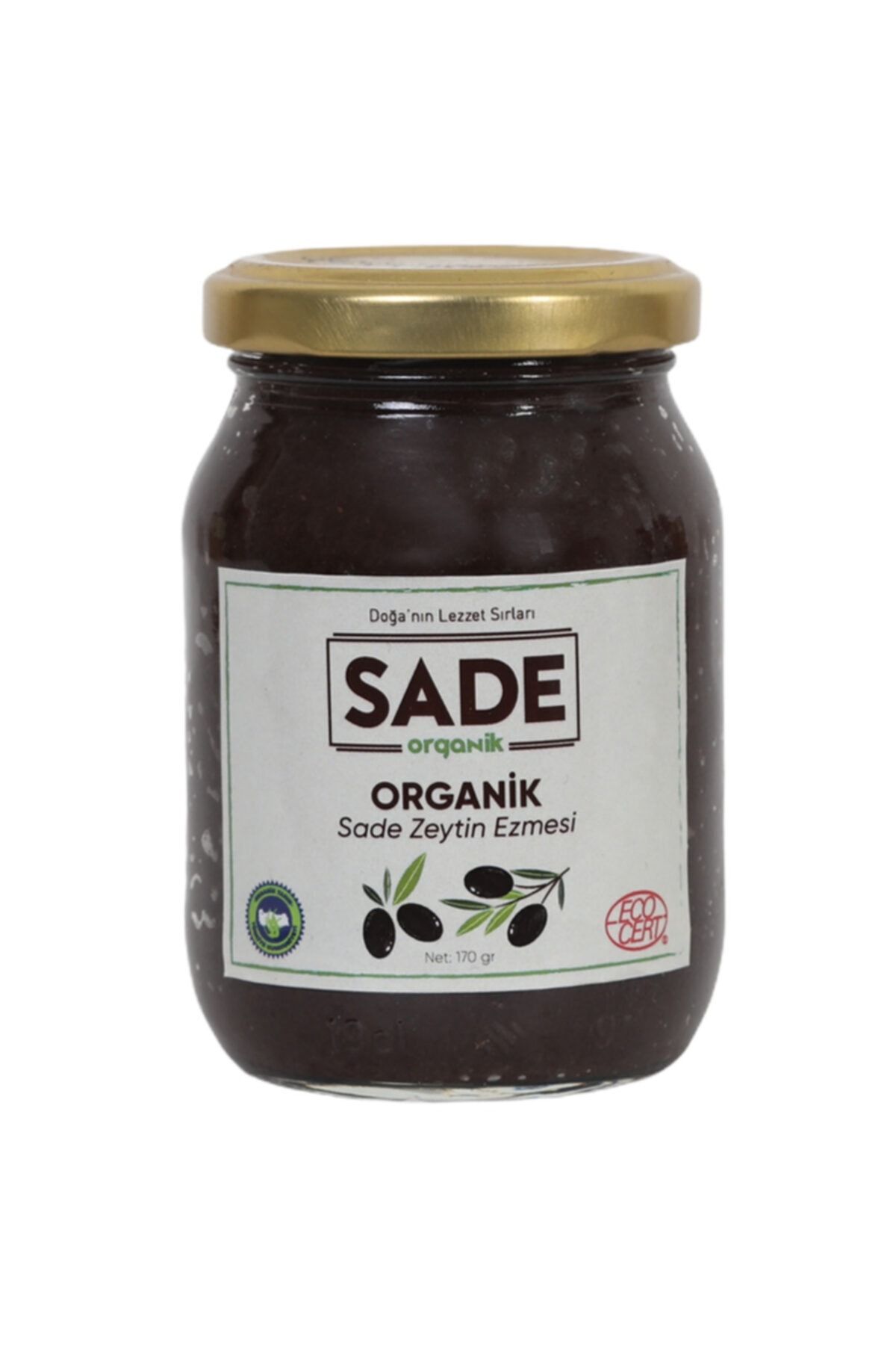 Sade Organik Siyah Zeytin Ezmesi 170 gr