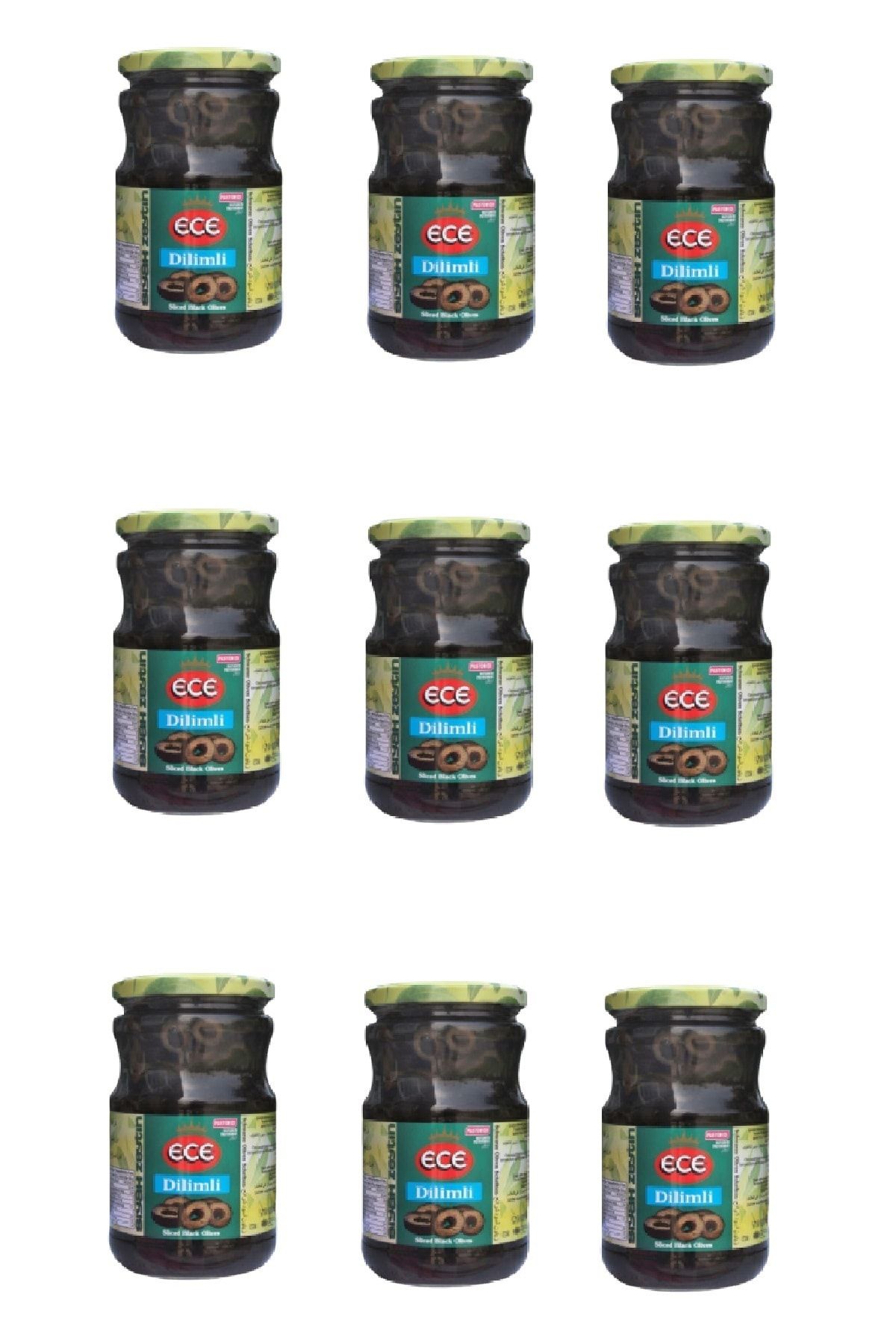 Ece Dilimli Siyah Zeytin 720 Cc X 9 Adet