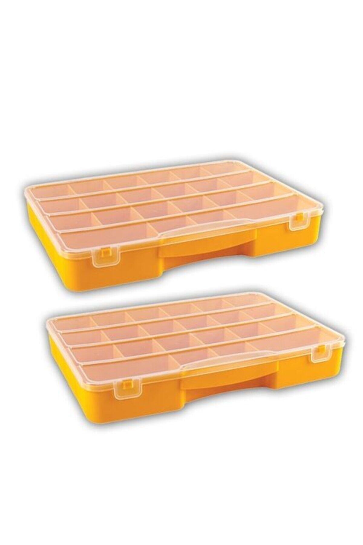 bermeks Organizer Kutu Kilit Kapaklı Çanta 33x25x5 Cm 2li Paket