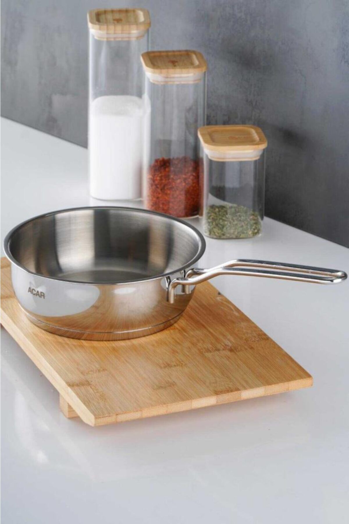 ACAR Karat 16 Cm Mini Basık Çelik Kaçerola/sos Tavası 16751