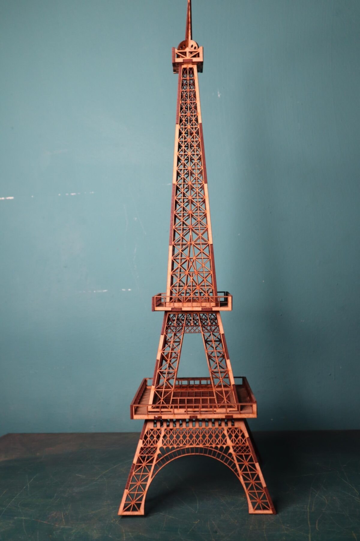 Baboş Dekor 3 Boyutlu Ahşap Puzzle 30 Parça Eyfel Kulesi Maketi