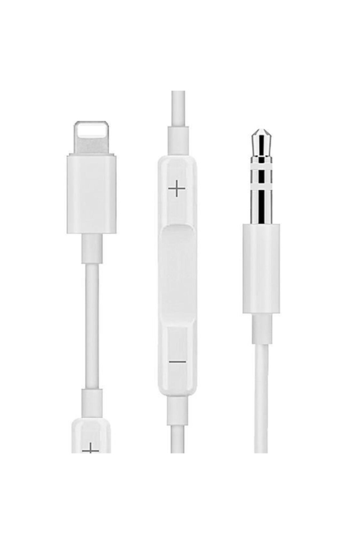OEM Iphone Lightning To 3.5 Mm Aux Kablo Ses Kontrol Audio Dönüştürücü