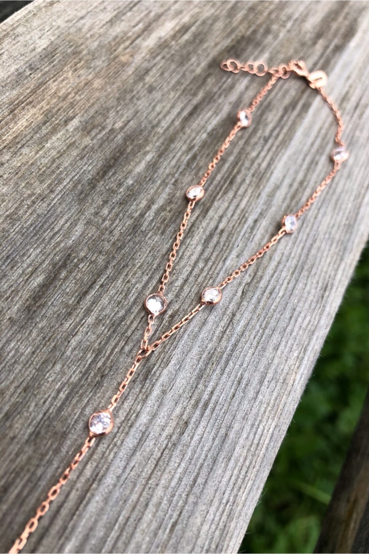 NAZENDE GÜMÜŞ Kadın Rose Gold Beyaz 925 Ayar Taşlı Şahmeran
