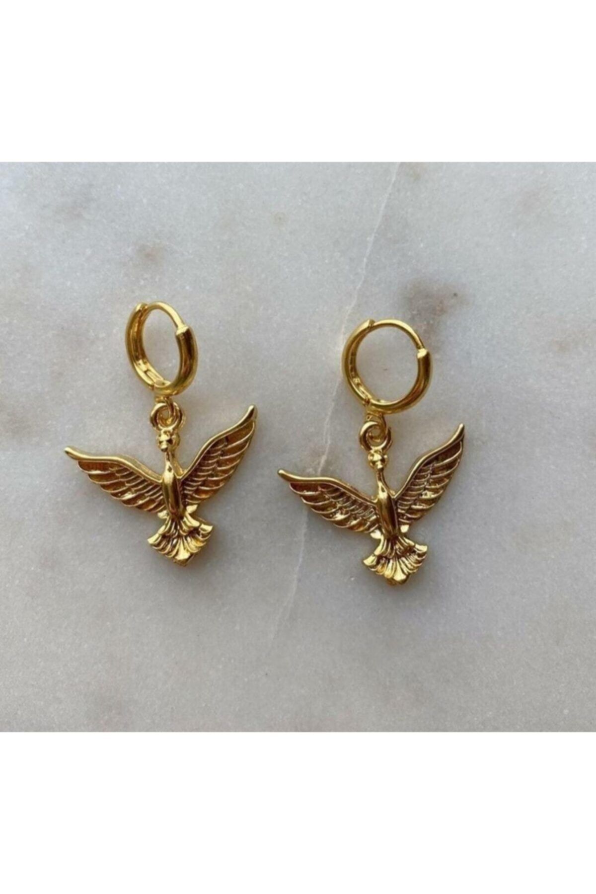 Asia Chic Kadın Gold Renk Çelik Anka Kuşu Küpe