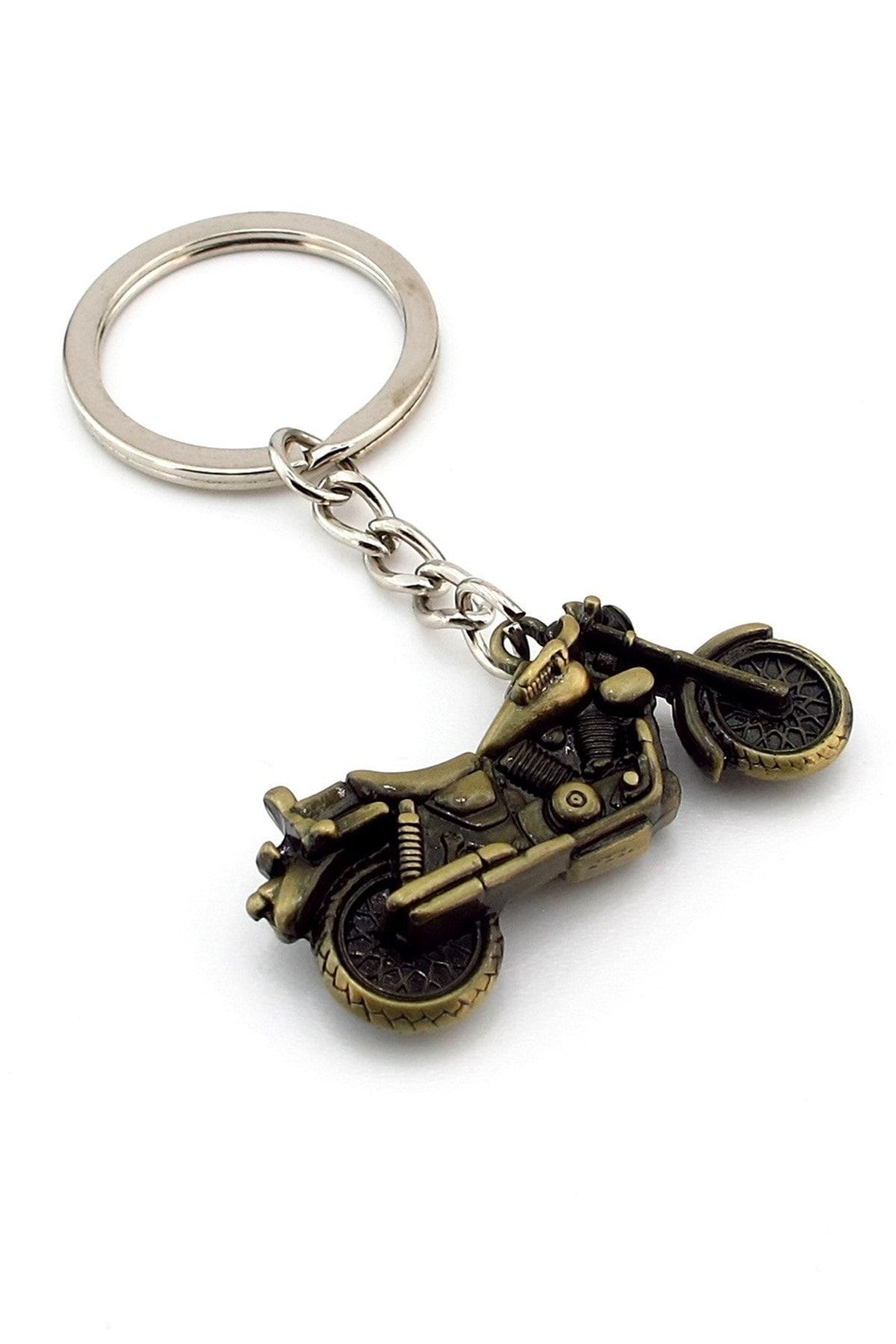 Solfera Motorsiklet Harley Davıdson Bronz Metal Anahtarlık Kc891