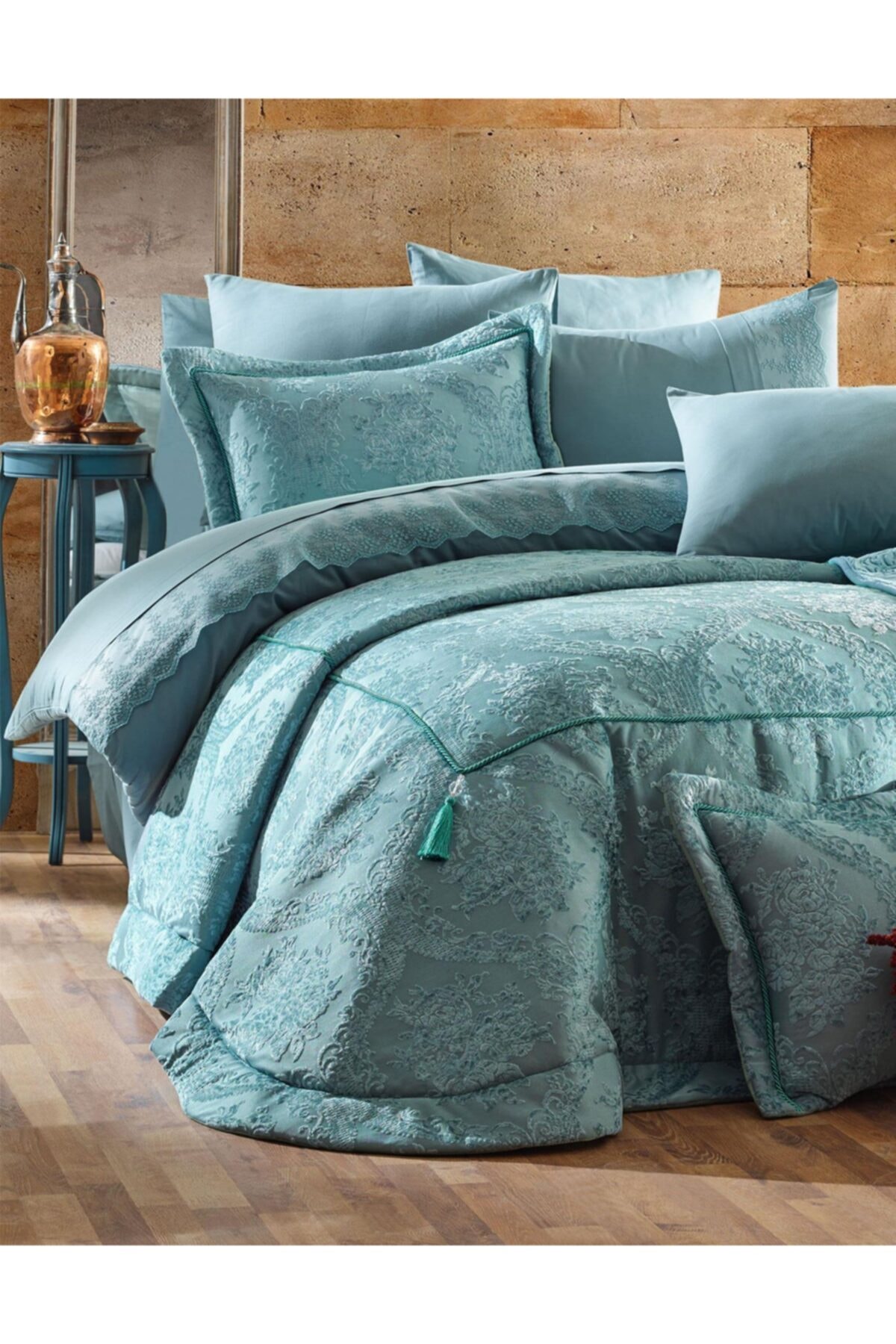 elart yesil hayal life cift kisilik yatak ortusu ceyiz paketi fiyati yorumlari trendyol