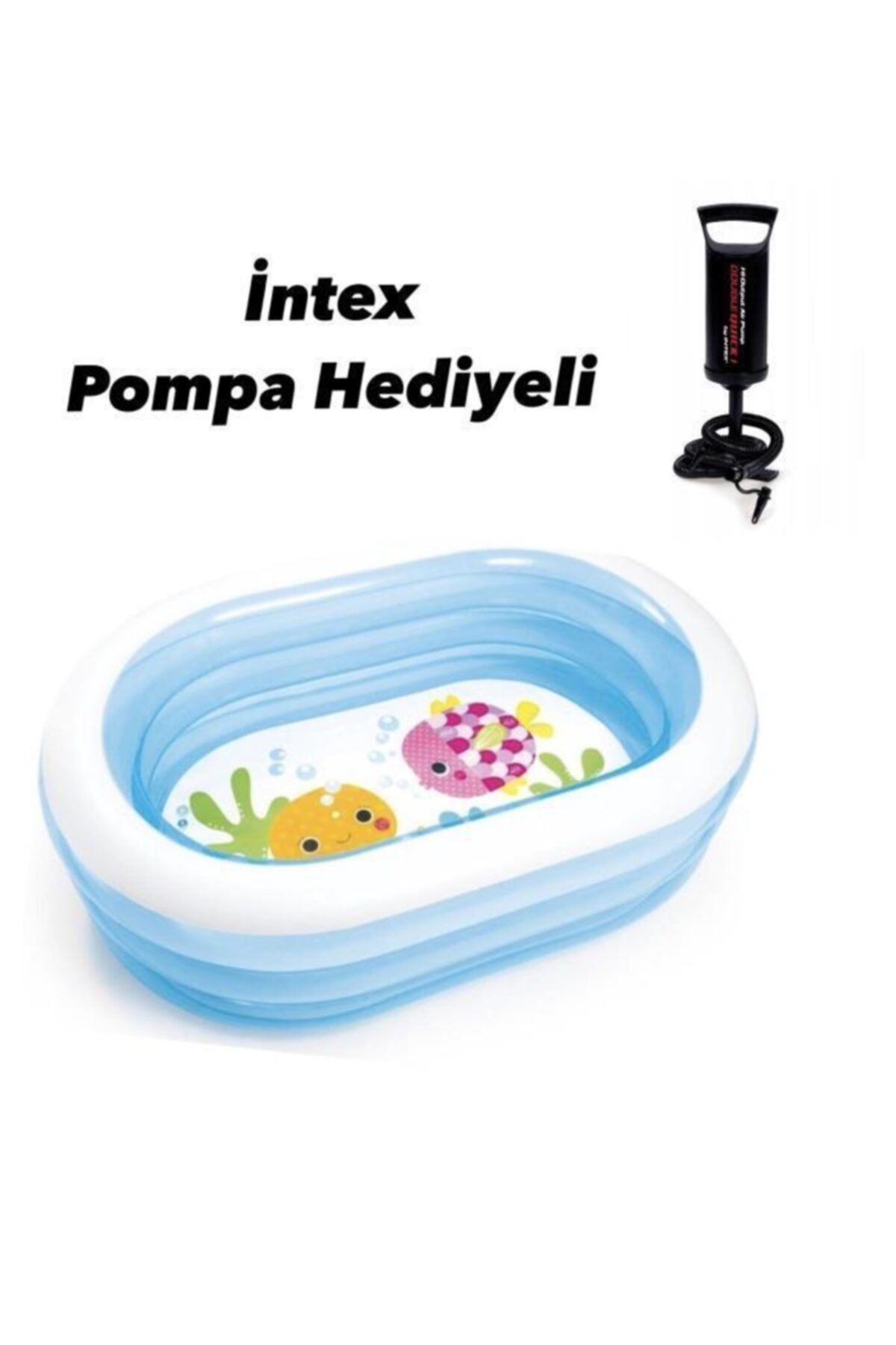 Intex Vardem Şeffaf Oval Havuz + Pompa