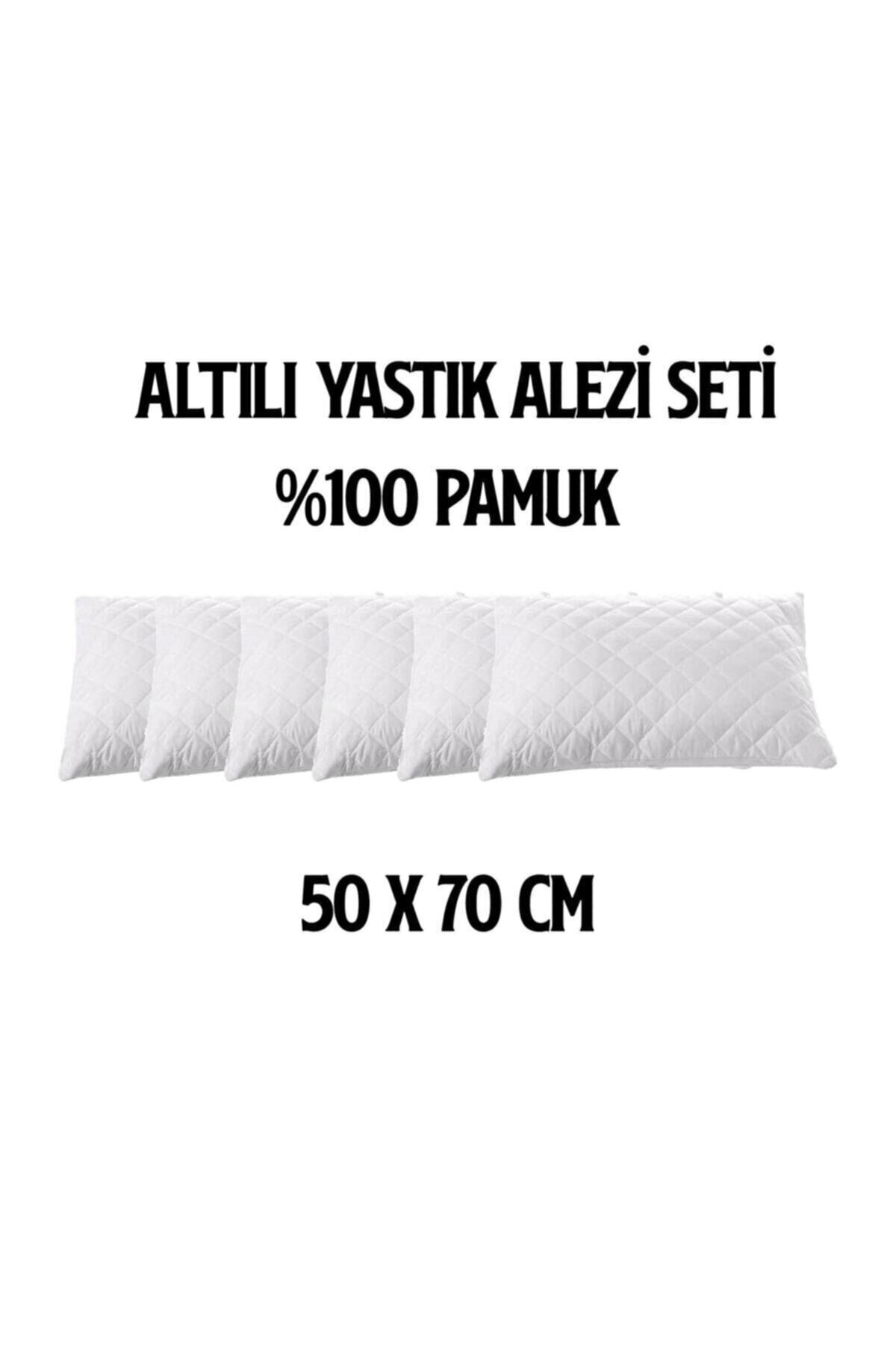 ZÜKA Züka 6'lı Fermuarlı Kapitoneli Yastık Alezi / Yastık Koruyucu